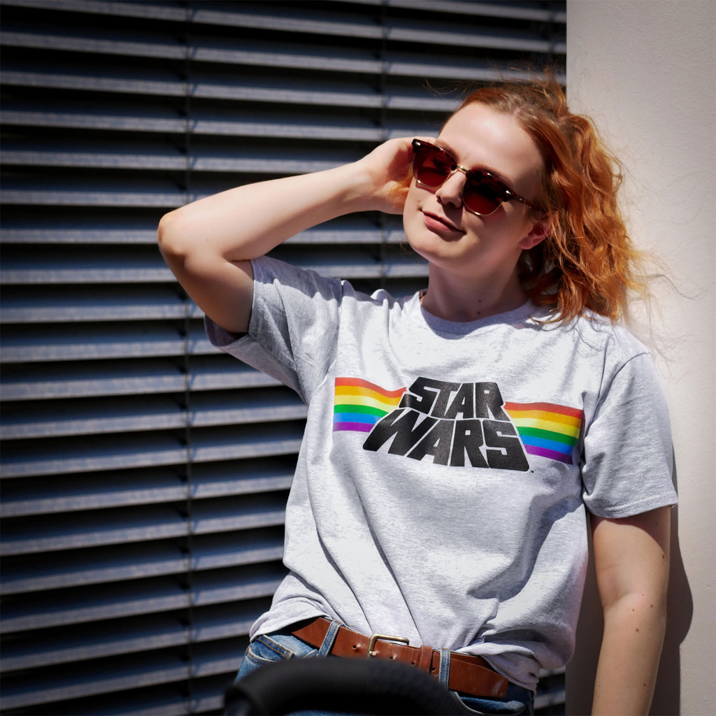 Product image Star Wars - Classic Rainbow Logo Pride T-Shirt grey