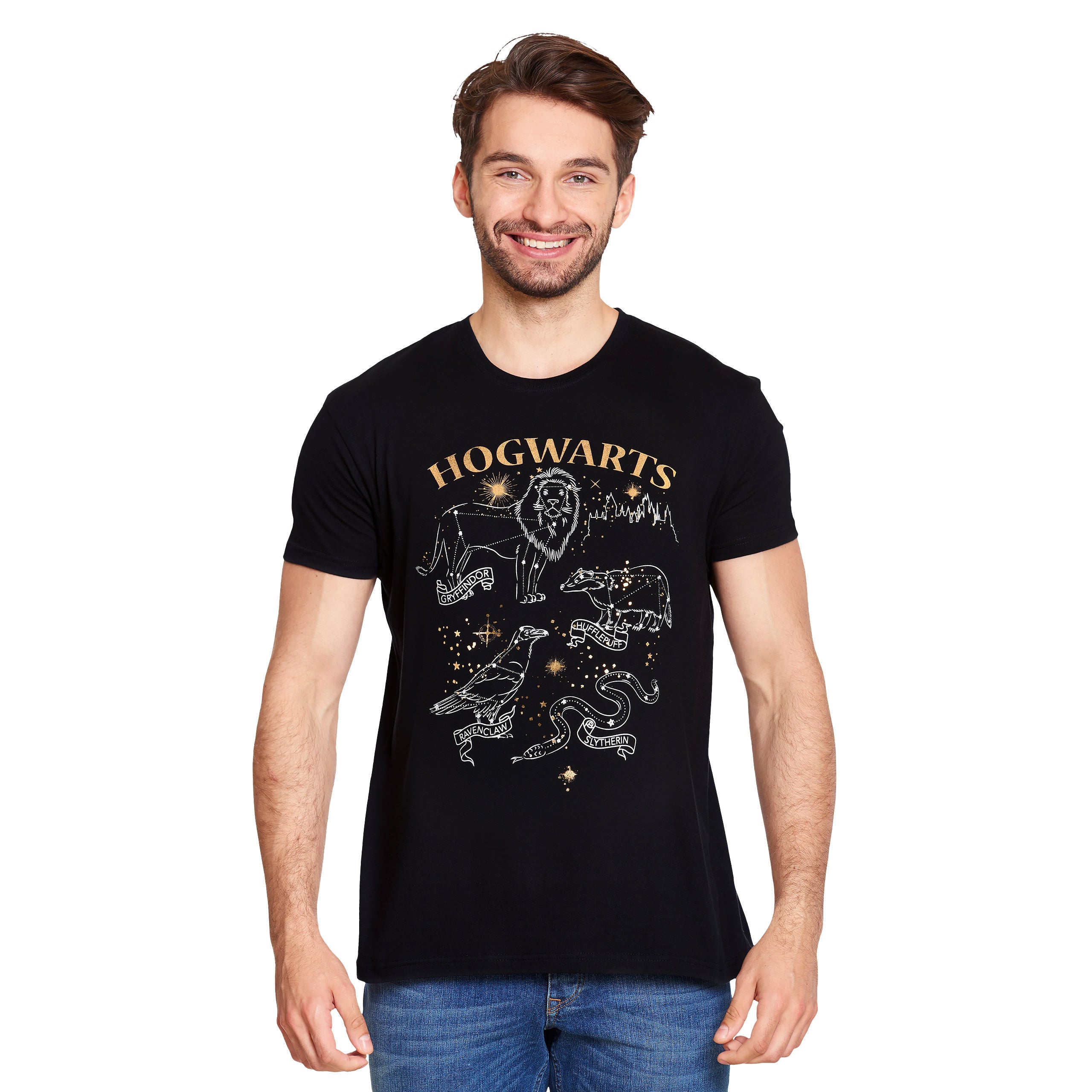 Product image Harry Potter - Hogwarts House Crest Animal T-Shirt Black