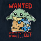 Product image Grogu Wanted Too Cute Kids T-Shirt Blue - Star Wars The Mandalorian
