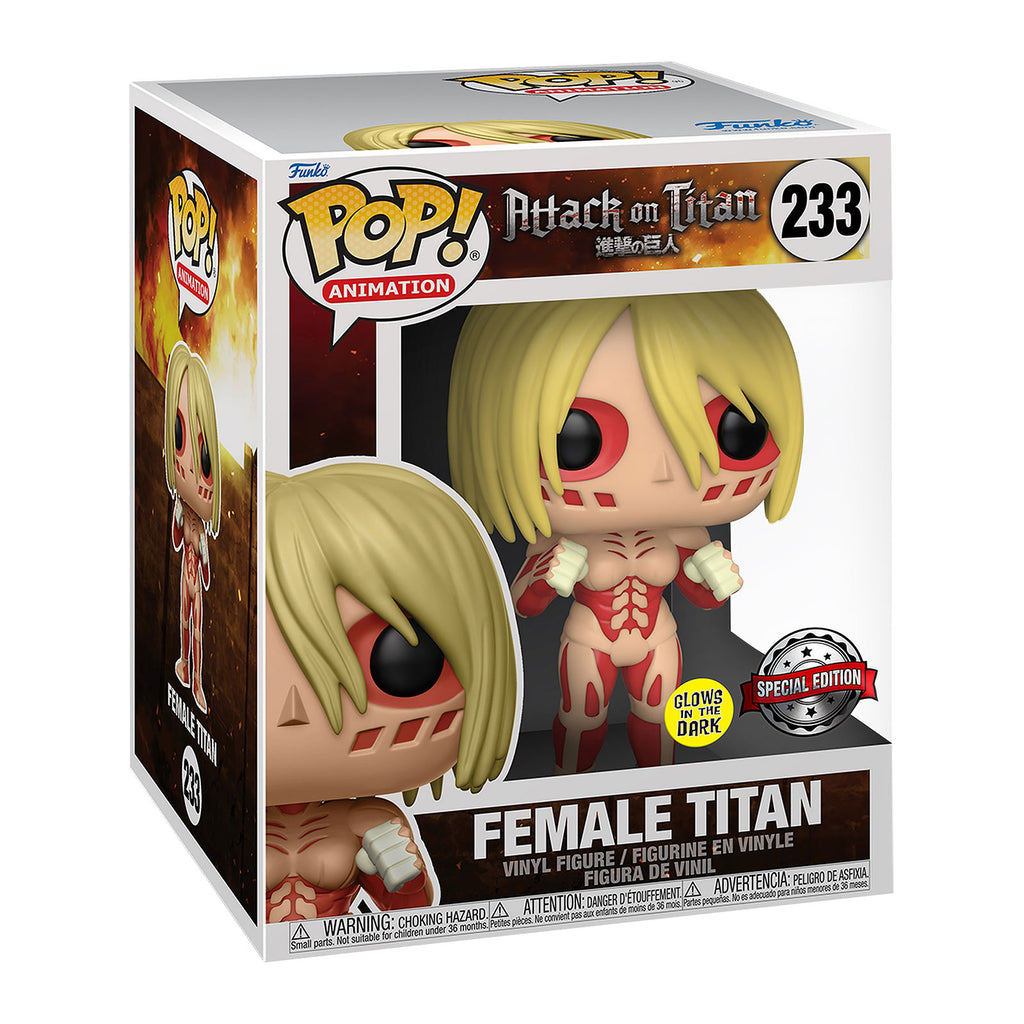 Product image Attack on Titan - Female Titan Glow in the Dark Funko Pop Figure 15cm