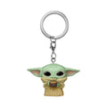 Product image Grogu with Cup Funko Pop Keychain - Star Wars The Mandalorian