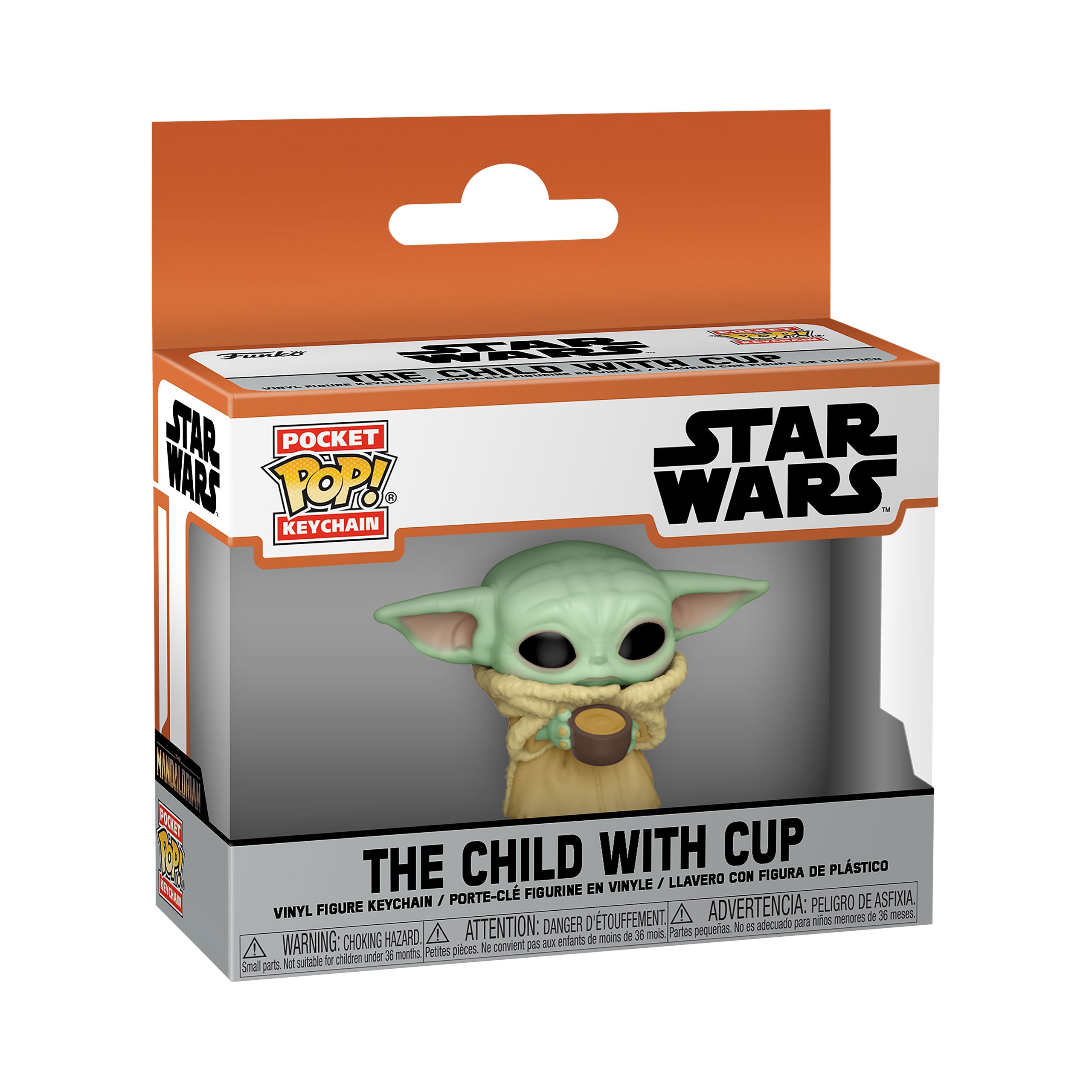 Product image Grogu with Cup Funko Pop Keychain - Star Wars The Mandalorian