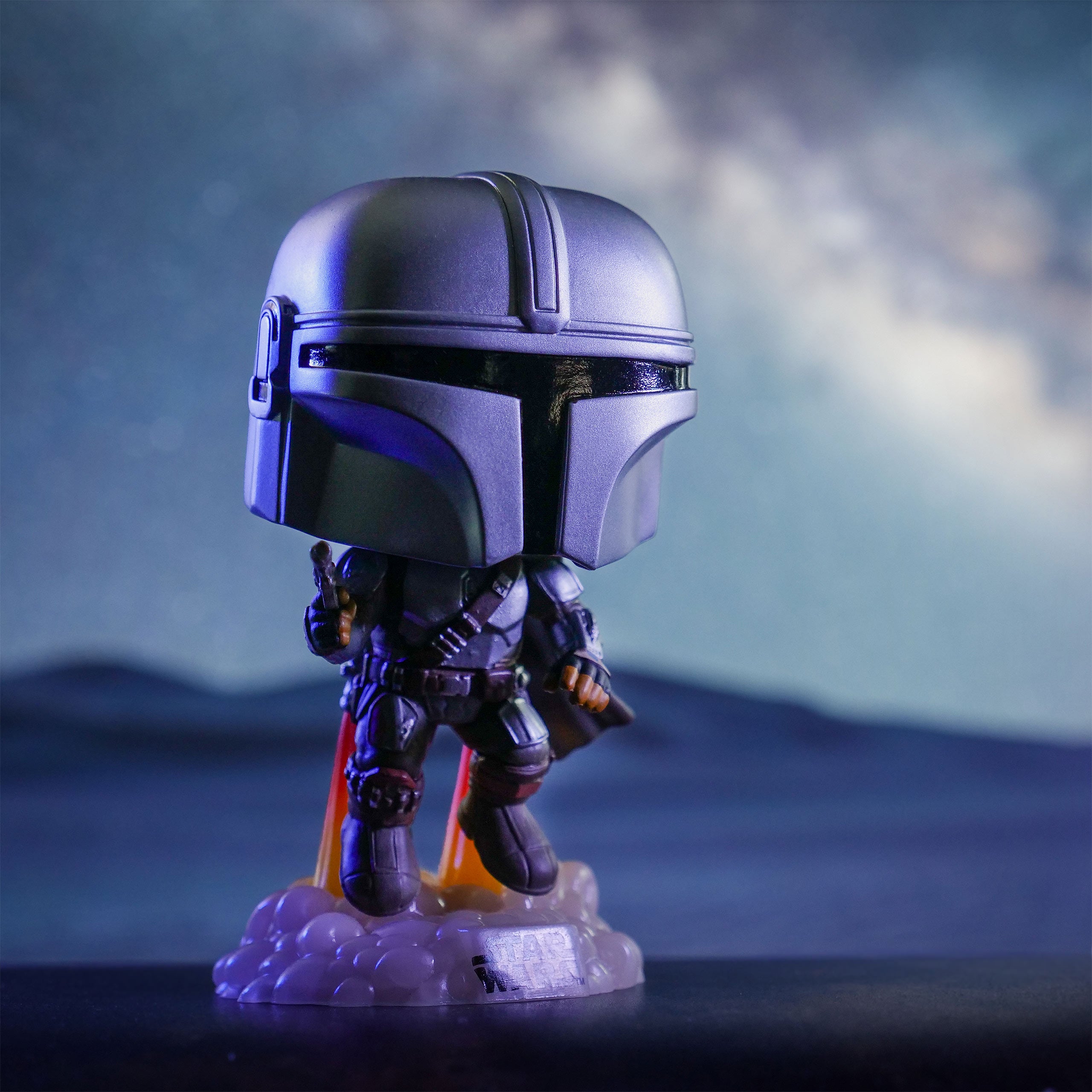 Product image Mando Glow in the Dark Funko Pop Bobblehead Figure - Star Wars The Mandalorian