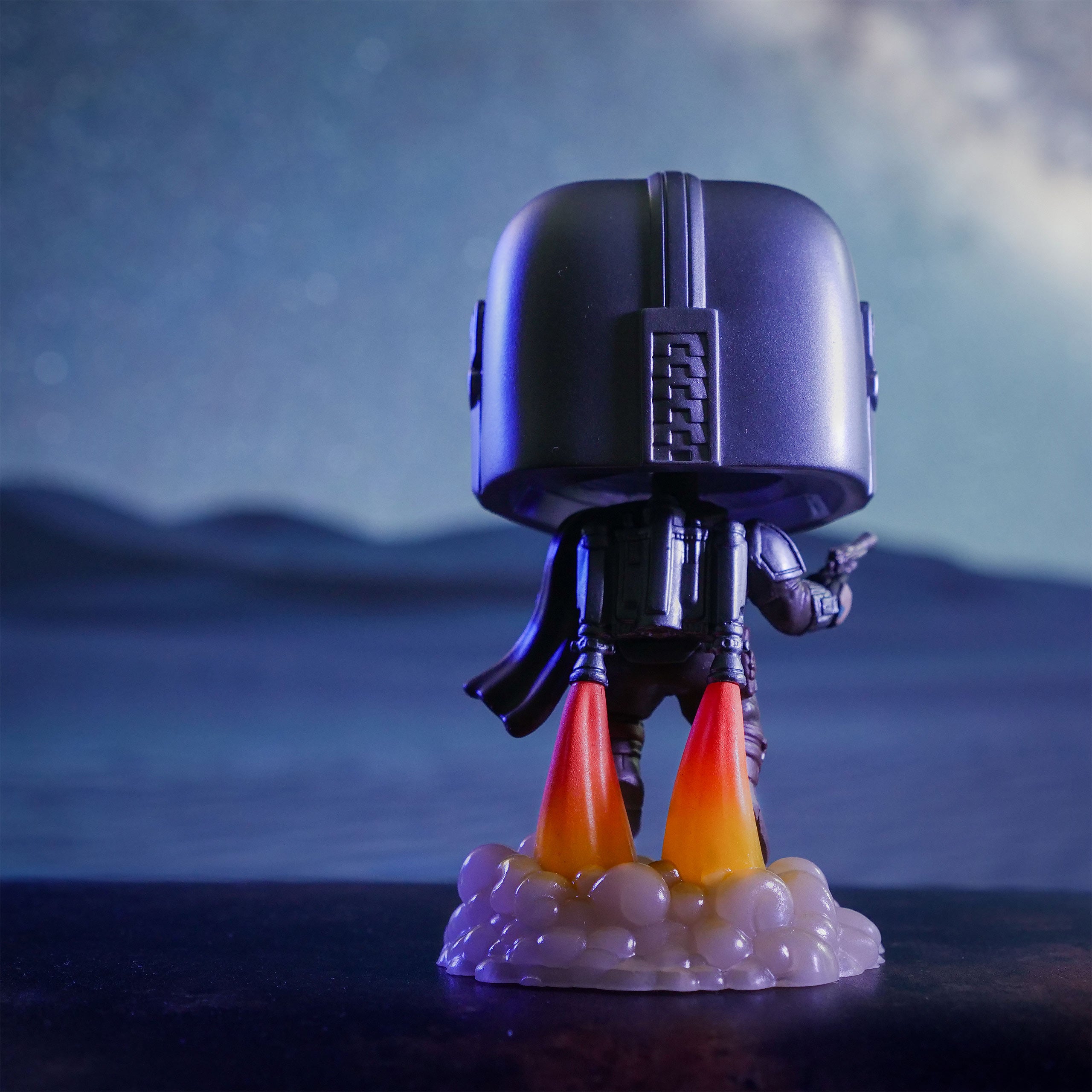 Product image Mando Glow in the Dark Funko Pop Bobblehead Figure - Star Wars The Mandalorian