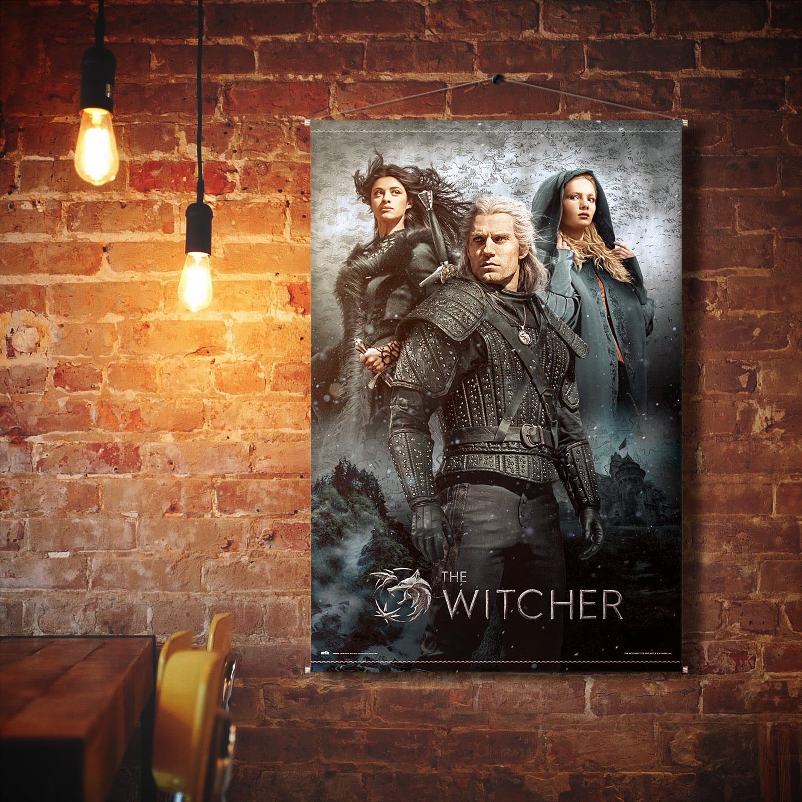 Product image Witcher - Geralt, Ciri and Yennefer Wall Scroll