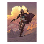 Product image Mando with Grogu Wallpaper - Star Wars The Mandalorian