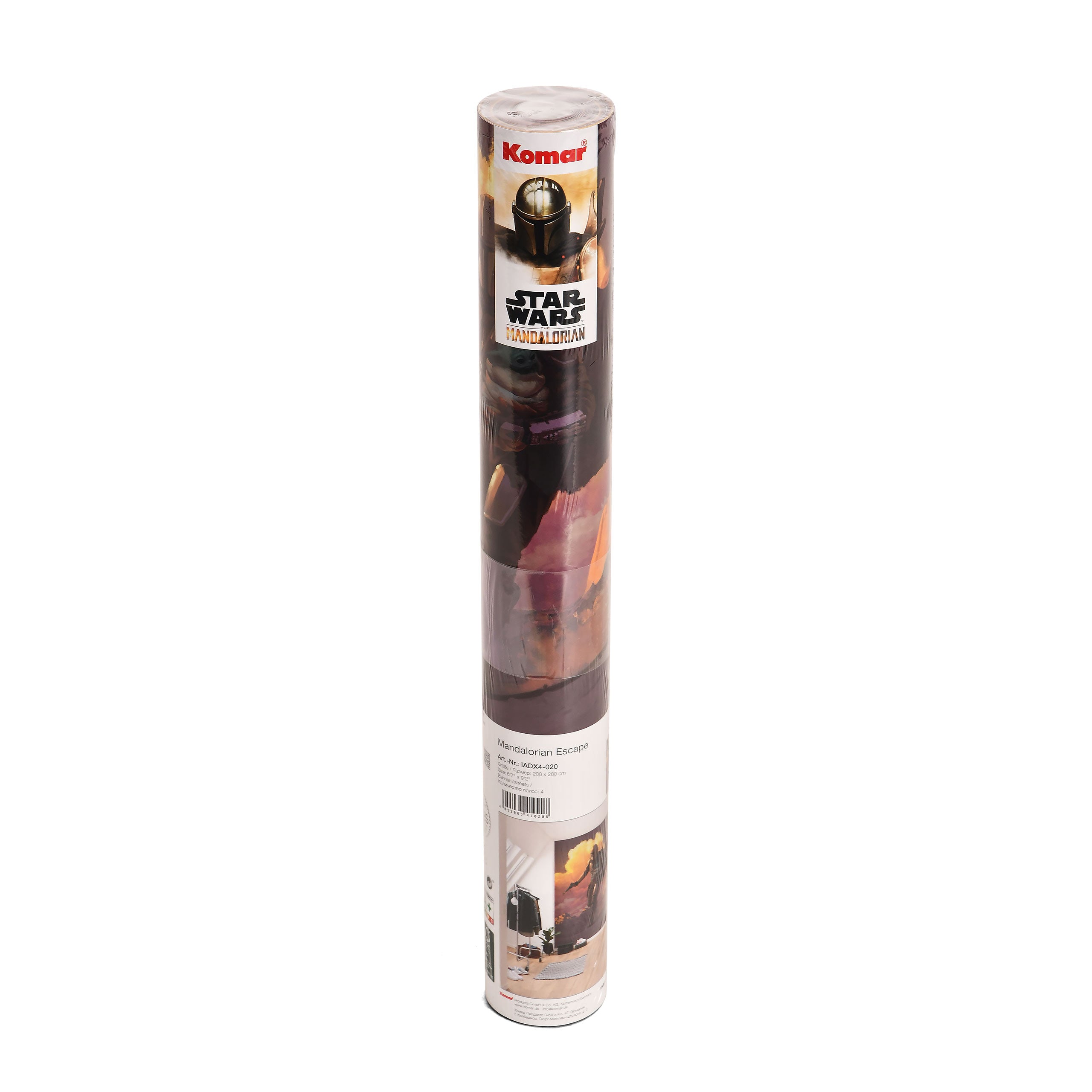Product image Mando with Grogu Wallpaper - Star Wars The Mandalorian