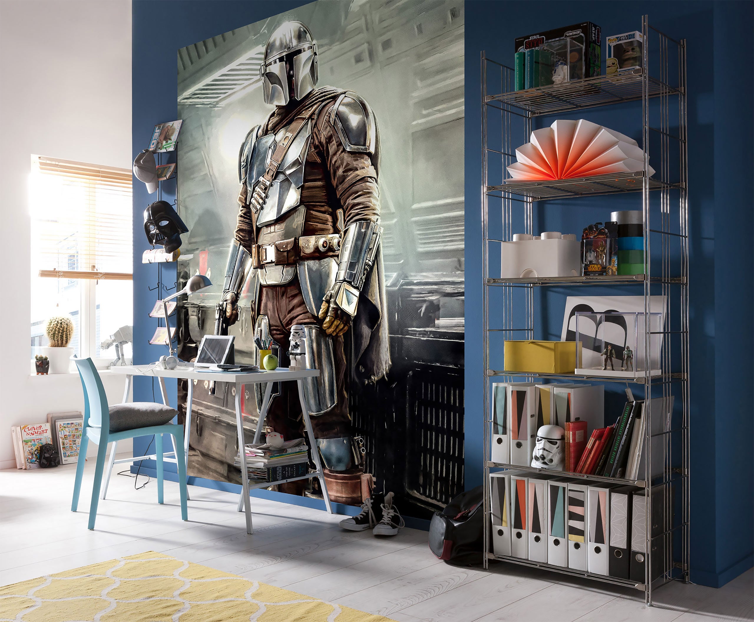 Product image Mando Fight Wallpaper - Star Wars The Mandalorian