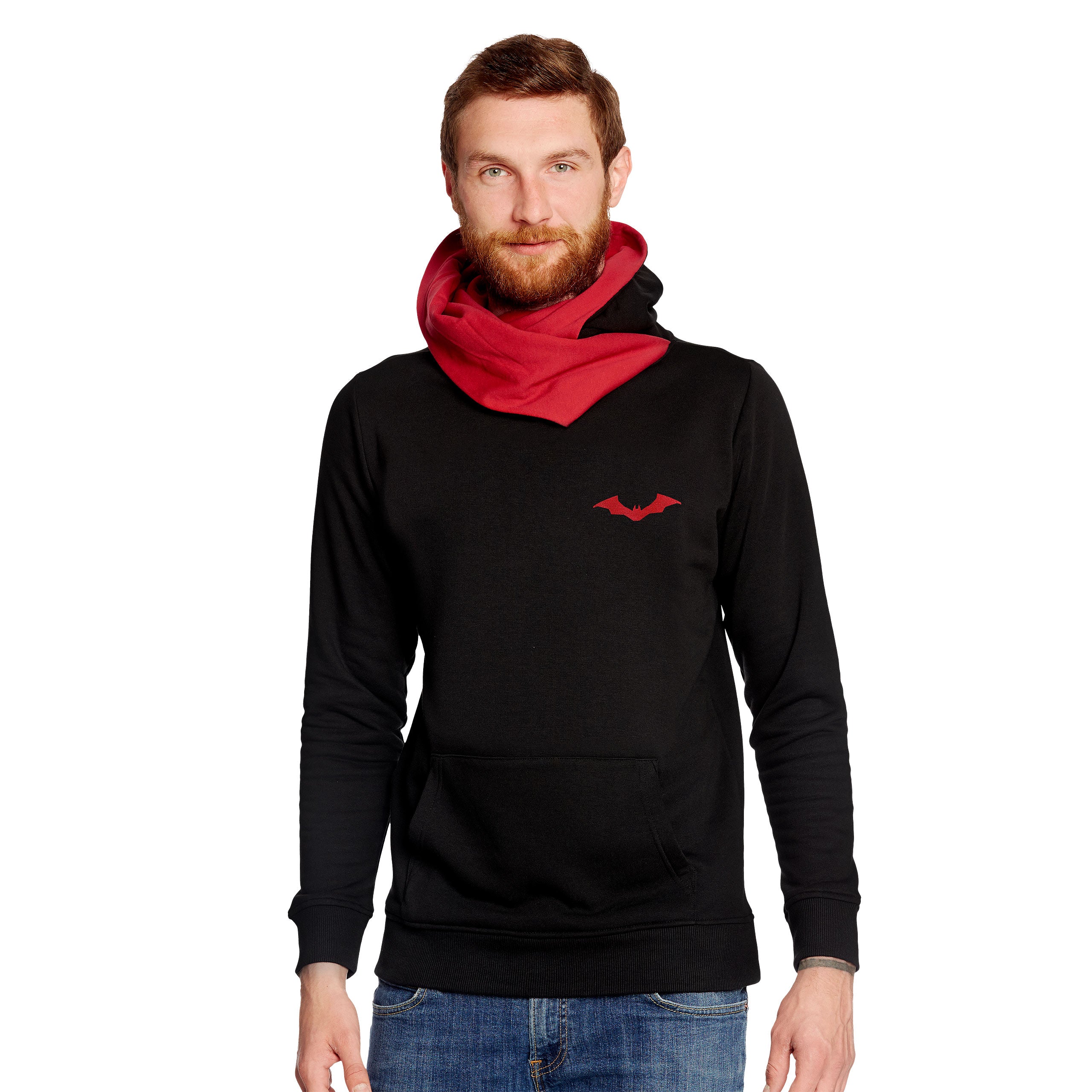 Product image The Batman Logo Hoodie black-red