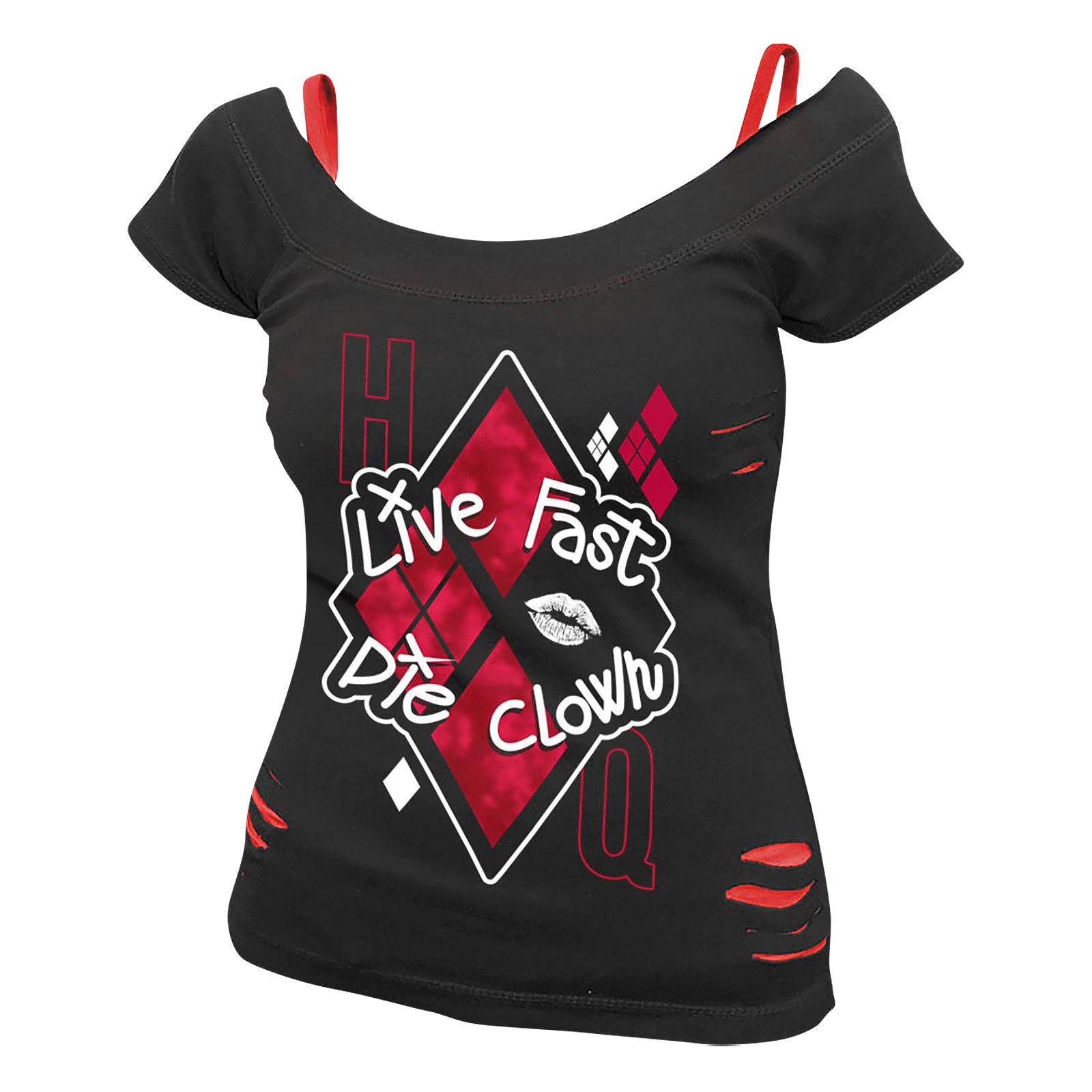 Product image Harley Quinn - Live Fast Die Clown 2in1 Women's T-Shirt