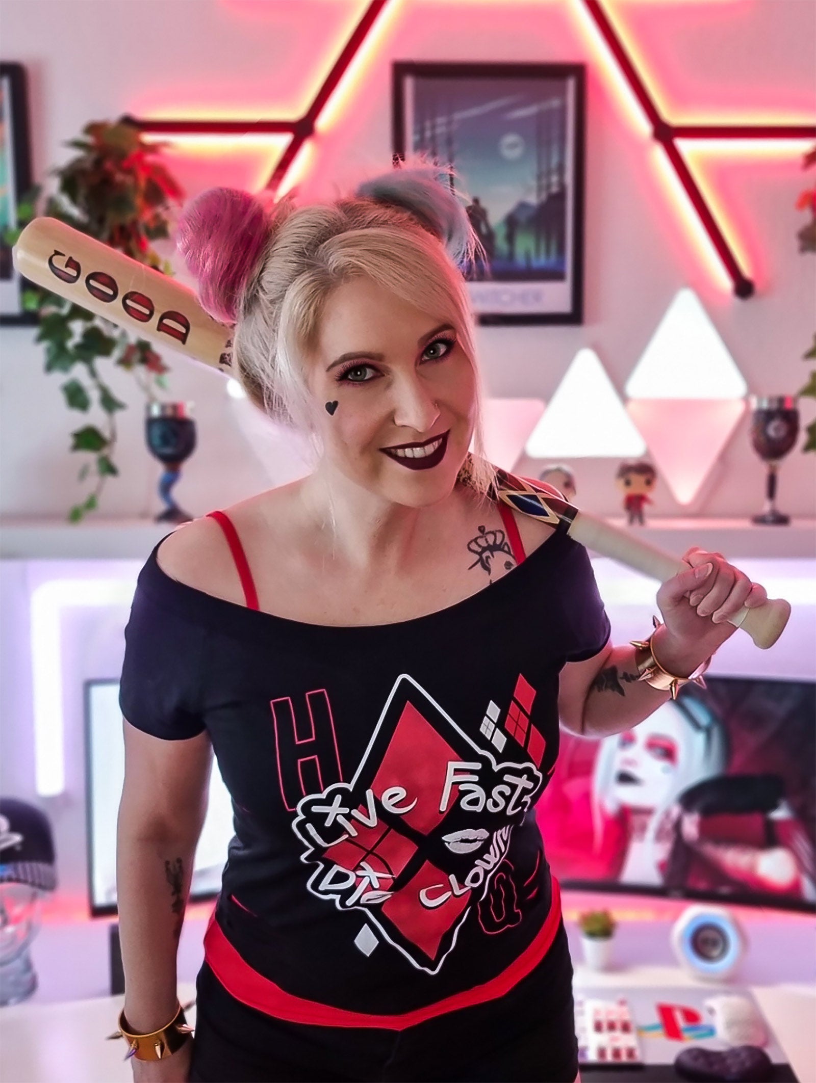 Product image Harley Quinn - Live Fast Die Clown 2in1 Women's T-Shirt