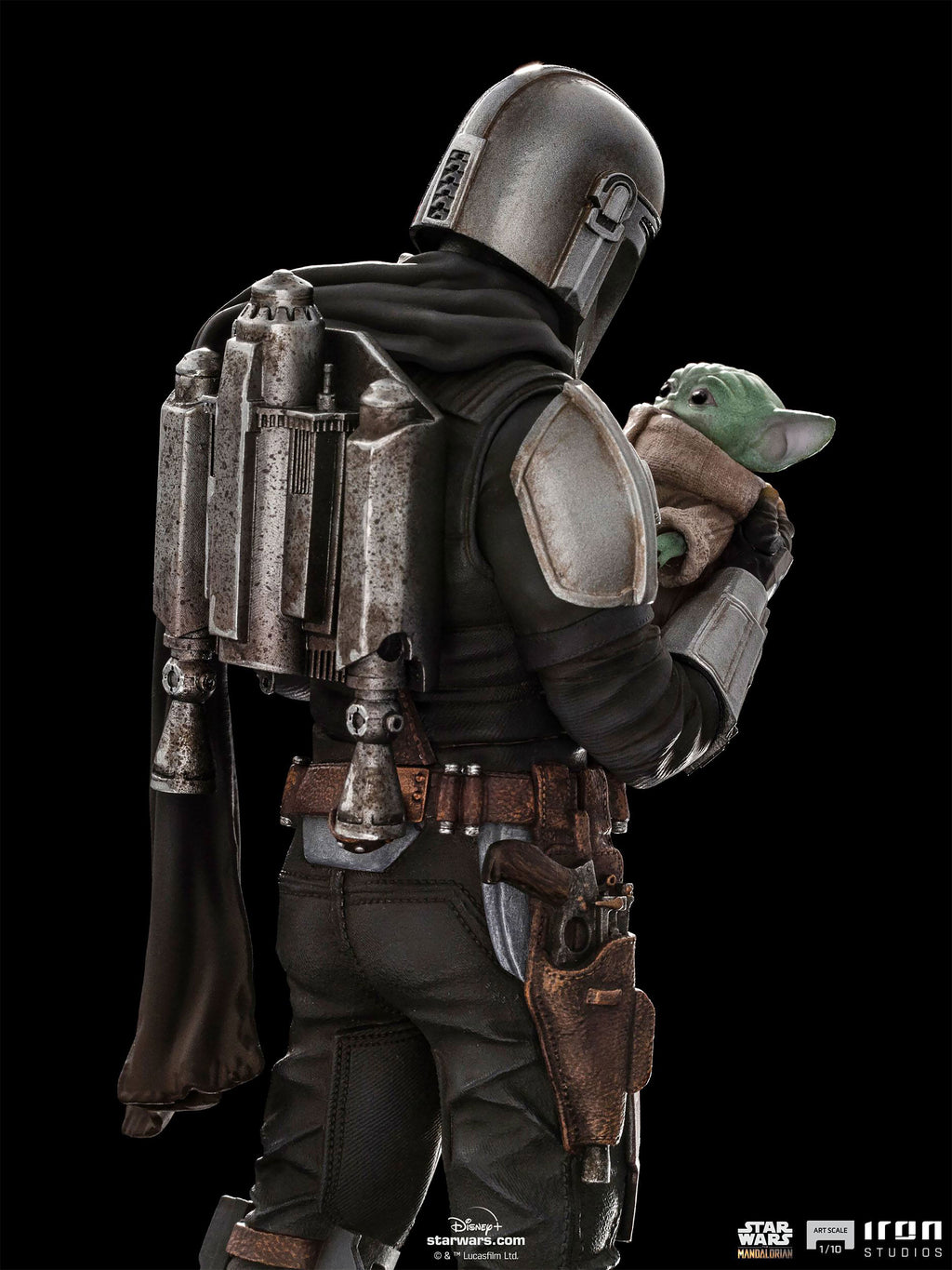 Product image Mando with Grogu BDS Art Scale Deluxe Statue - Star Wars The Mandalorian