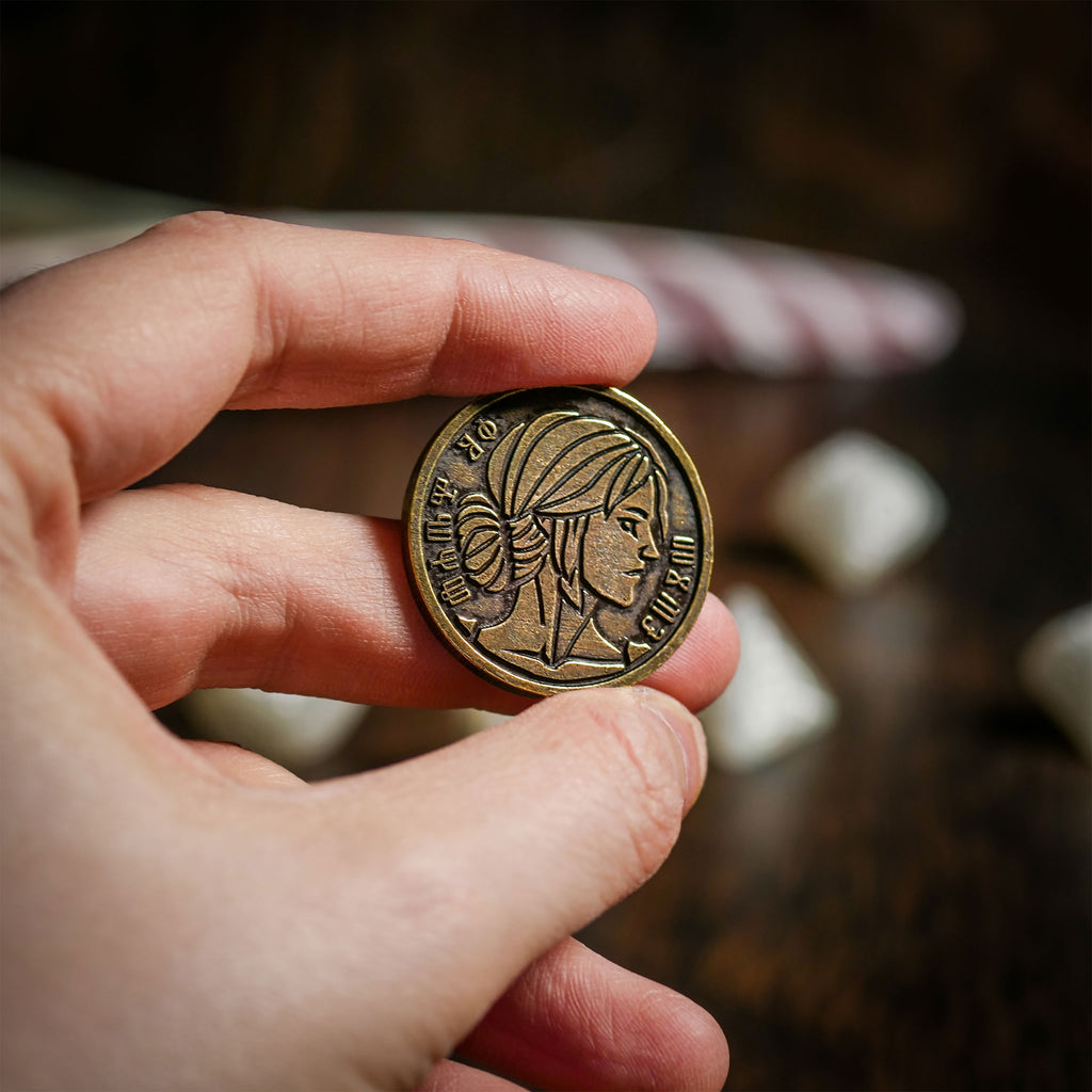 Product image Witcher - Ciri Lady of Space & Time RPG Dice Set 7pcs with Collector's Coin