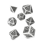 Product image Dwarven White & Black RPG Dice Set 7pcs