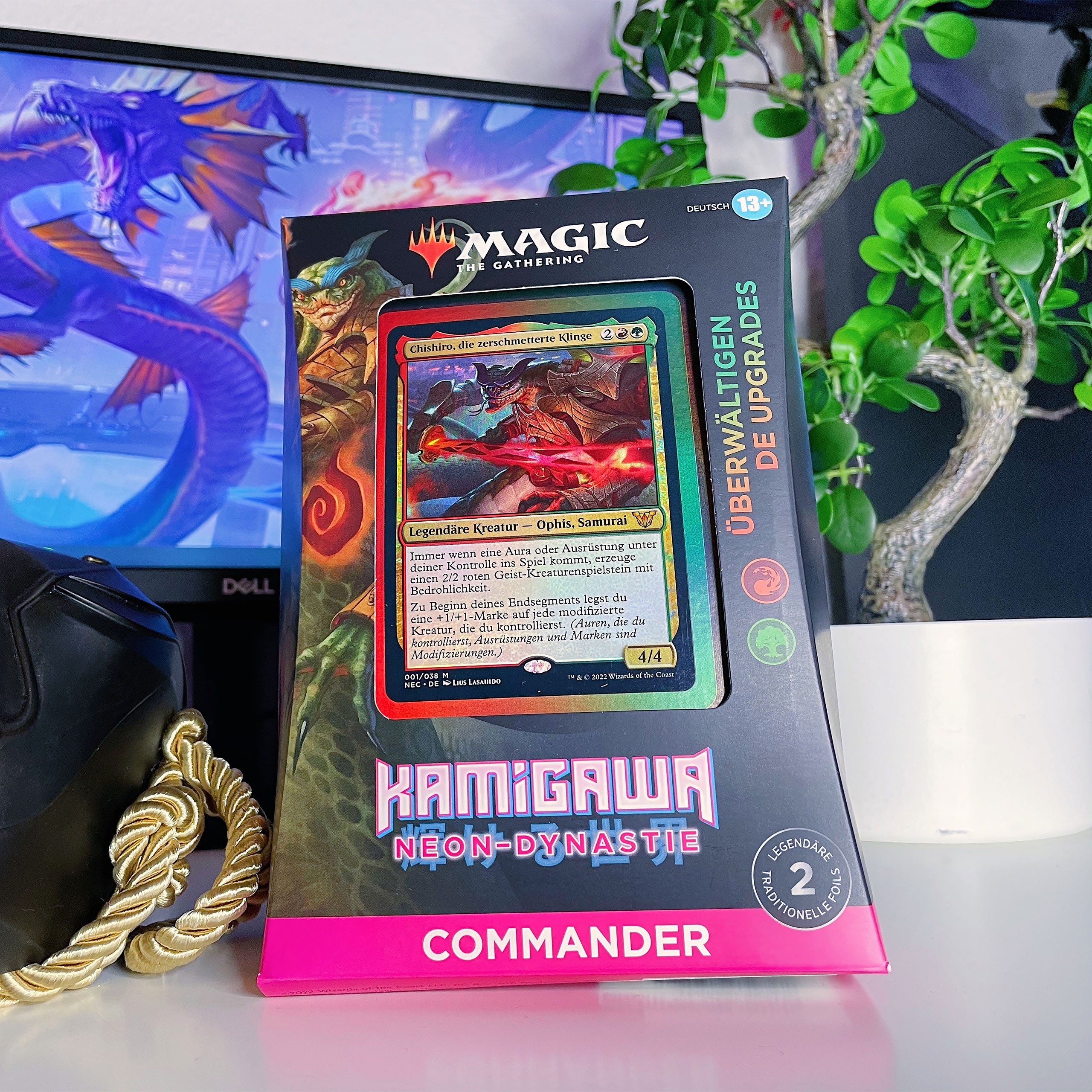 Product image Magic The Gathering - Kamigawa Neon Dynasty Commander Deck Overwhelming Upgrades