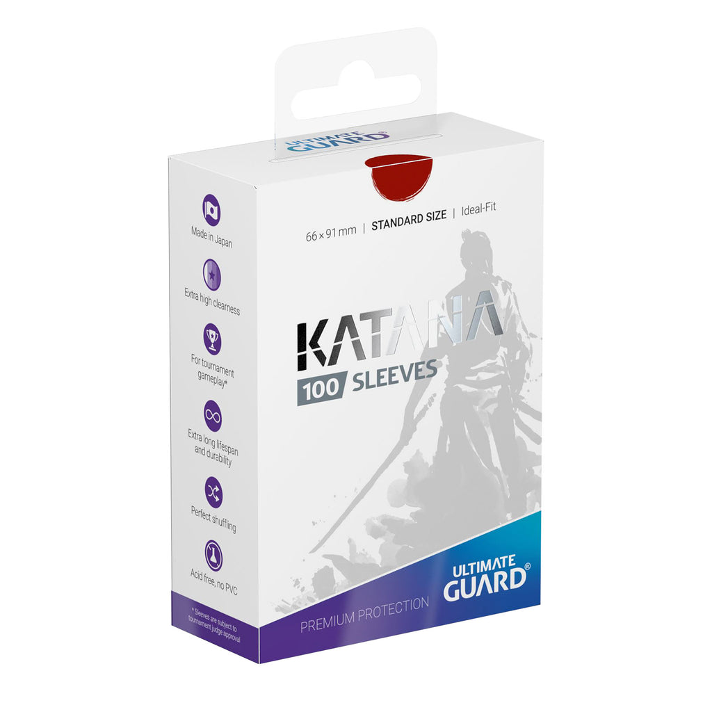 Product image Katana Card Sleeves Red 100 Pack Ultimate Guard for TCG Standard Size