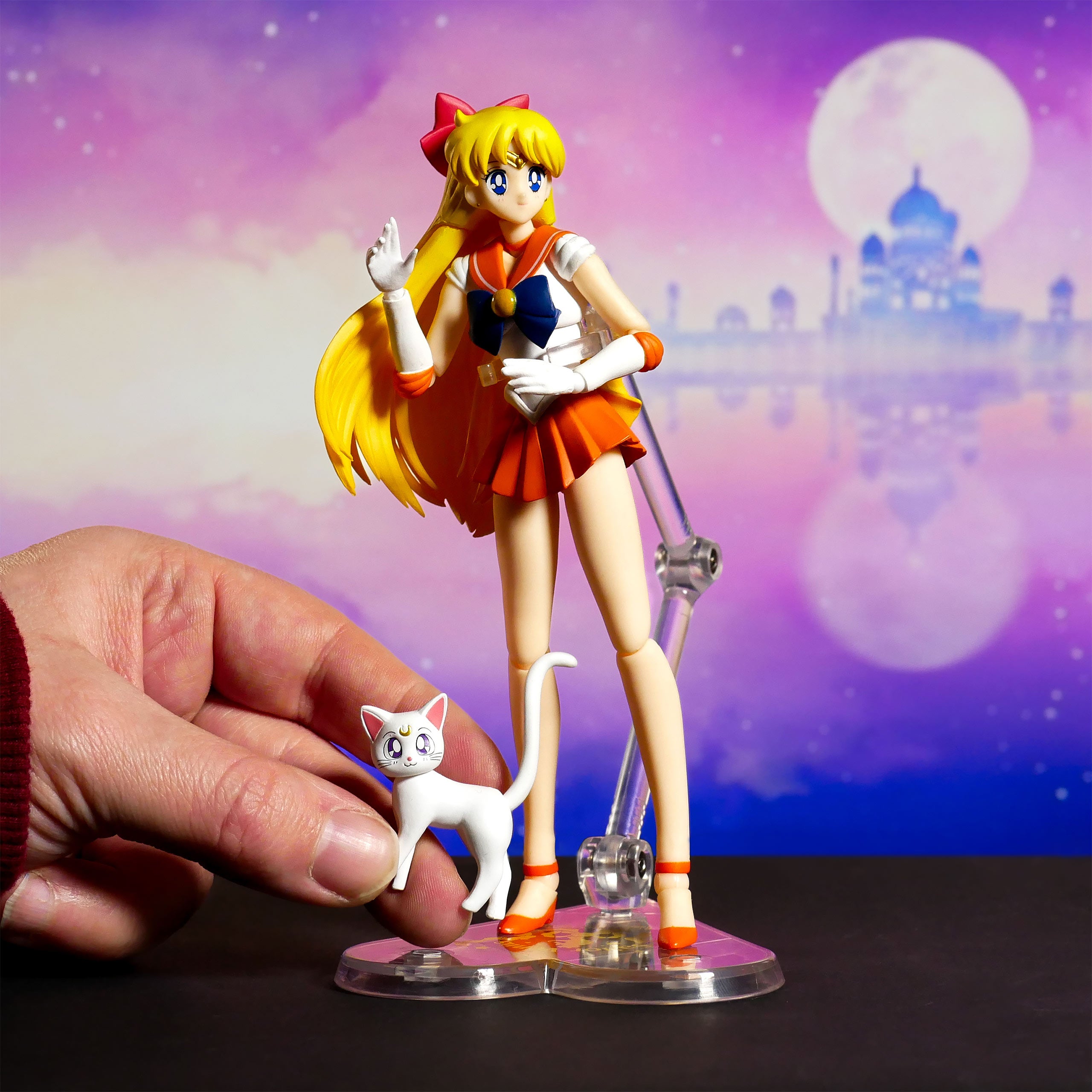 Product image Sailor Venus with Artemis Action Figure Animation Color Edition - Sailor Moon