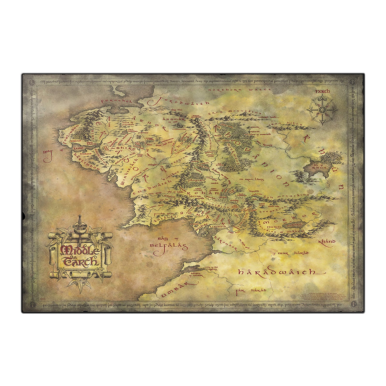 Product image The Lord of the Rings - Middle Earth Map Desk Pad