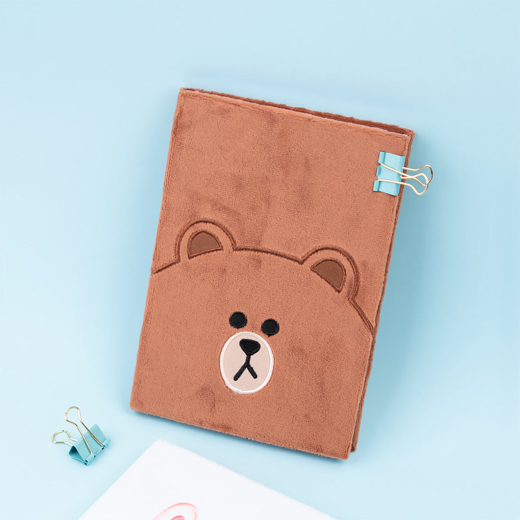 Product image Line Friends - Brown Plush Notebook A5