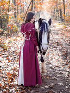 Product image Medieval dress Larina red beige
