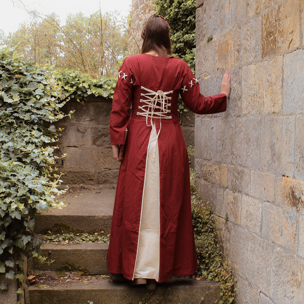 Product image Medieval dress Larina red beige
