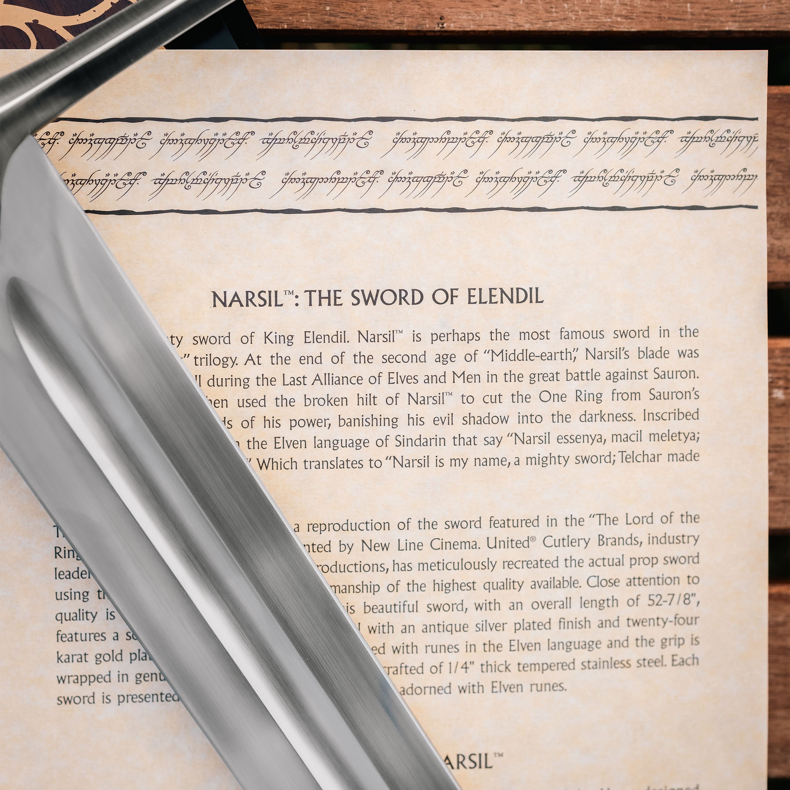 Product image Narsil Elendil’s Sword Replica - The Lord of the Rings