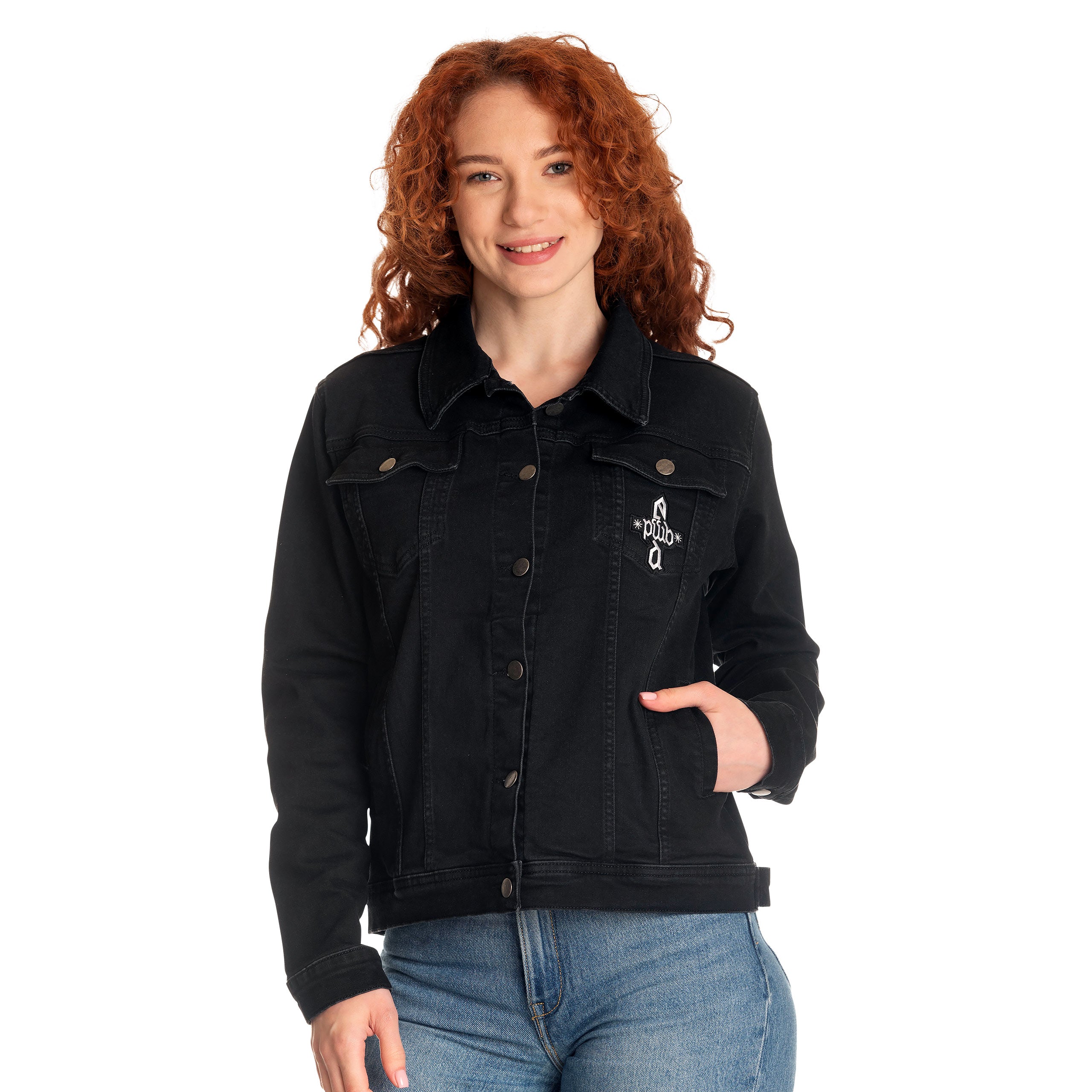 Product image Dumbledore Crest Denim Jacket Black - Fantastic Beasts