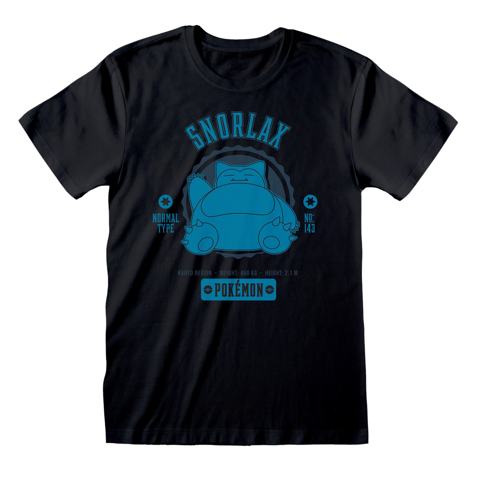 Product image Pokemon - Snorlax College T-Shirt Black