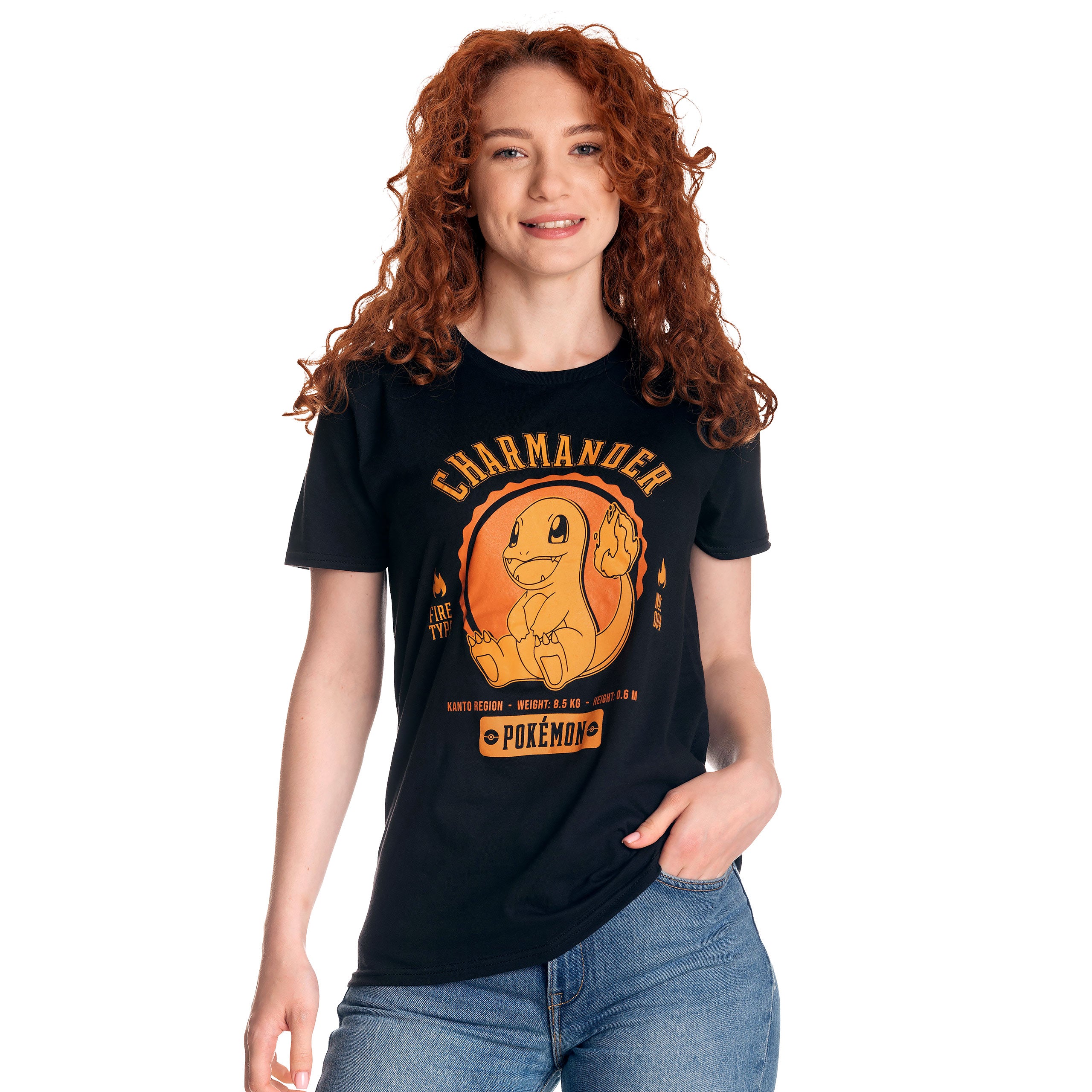 Product image Pokemon - Charmander College T-Shirt Black