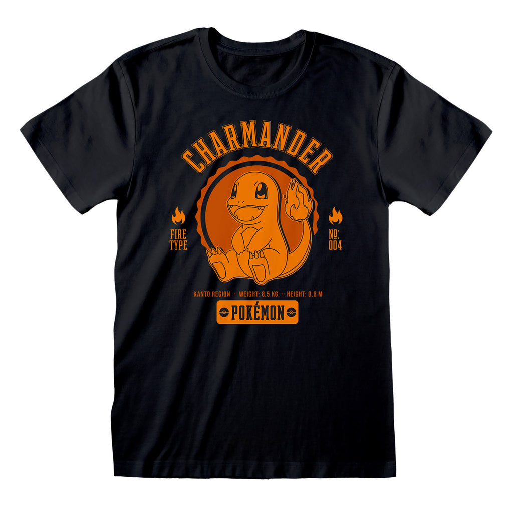 Product image Pokemon - Charmander College T-Shirt Black
