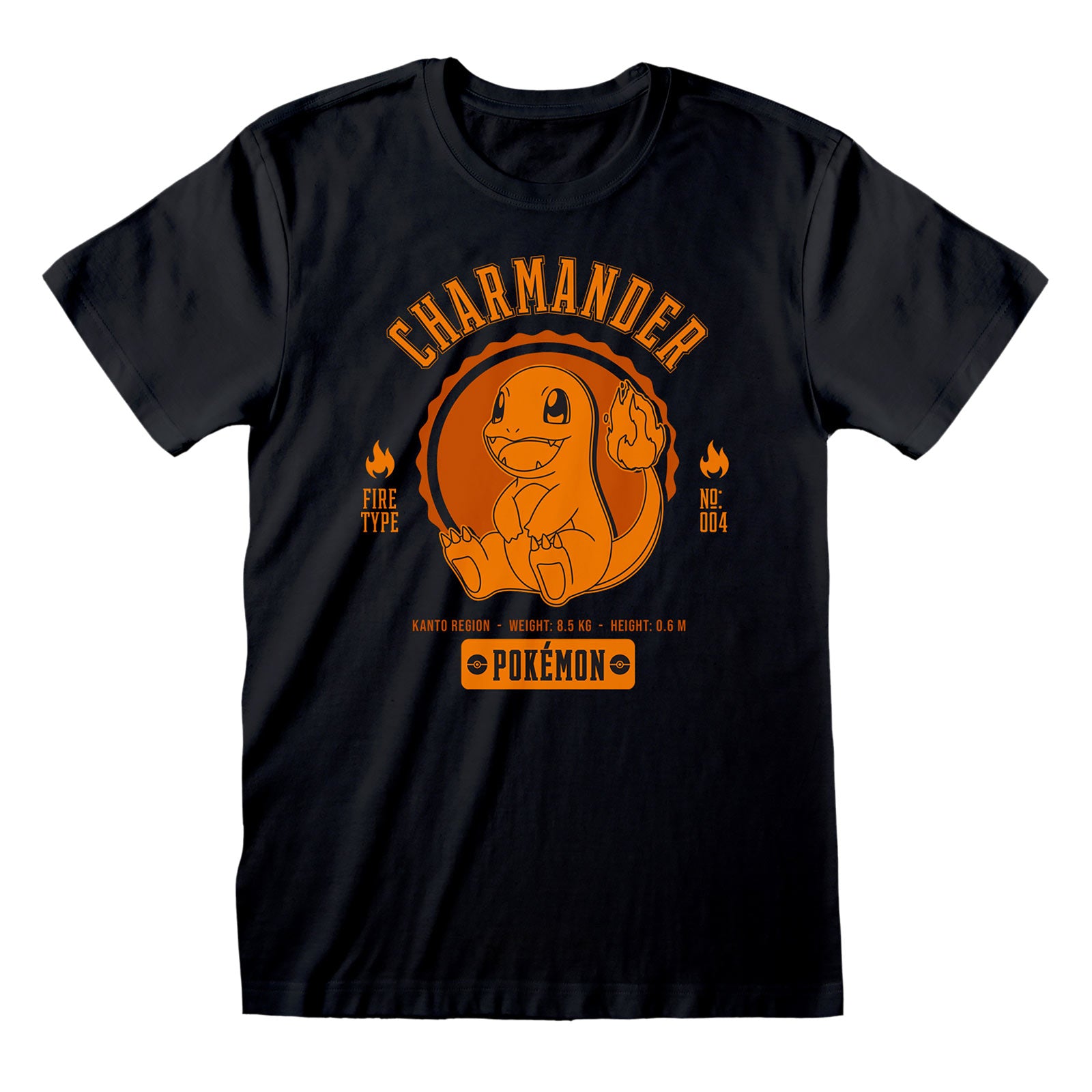 Product image Pokemon - Charmander College T-Shirt Black