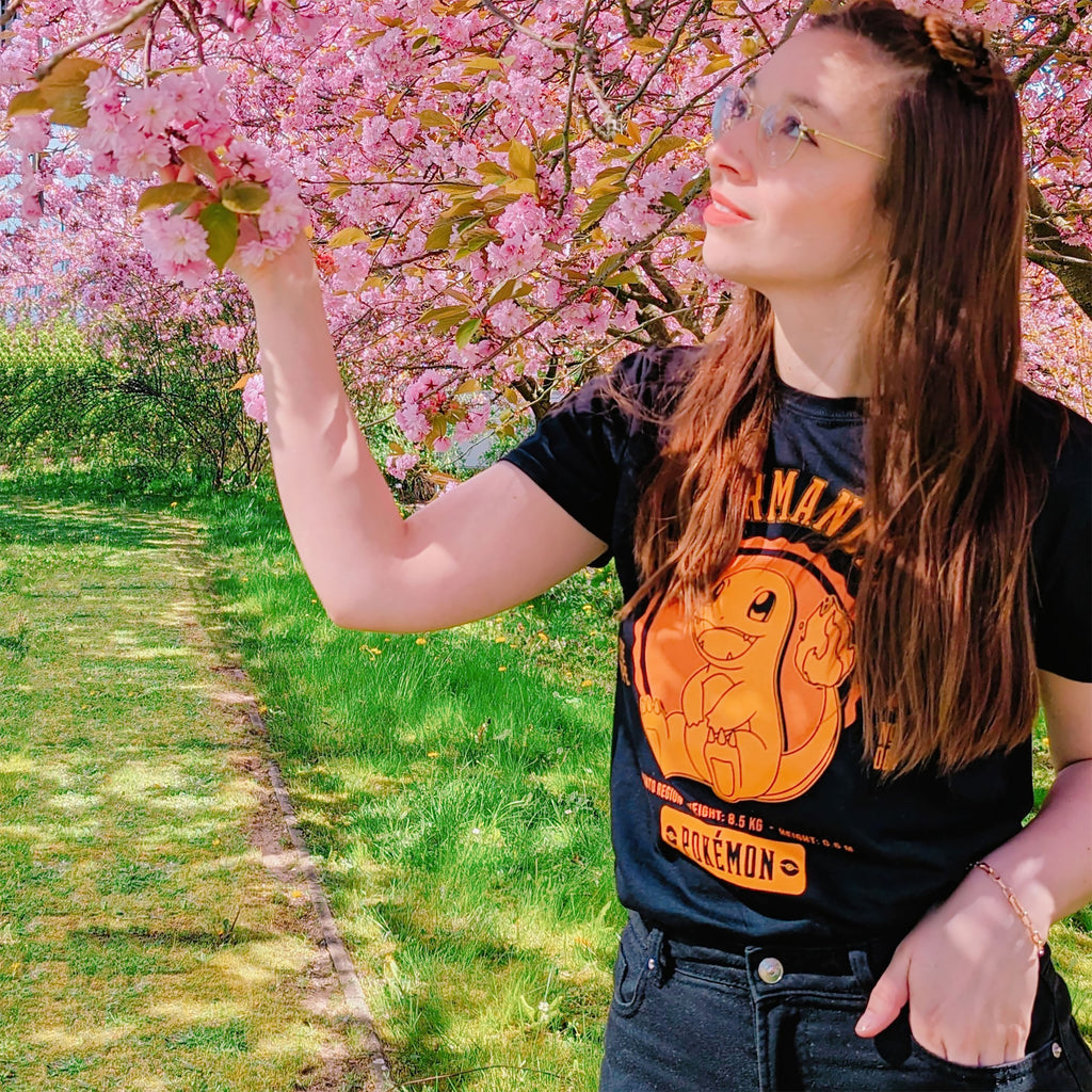 Product image Pokemon - Charmander College T-Shirt Black