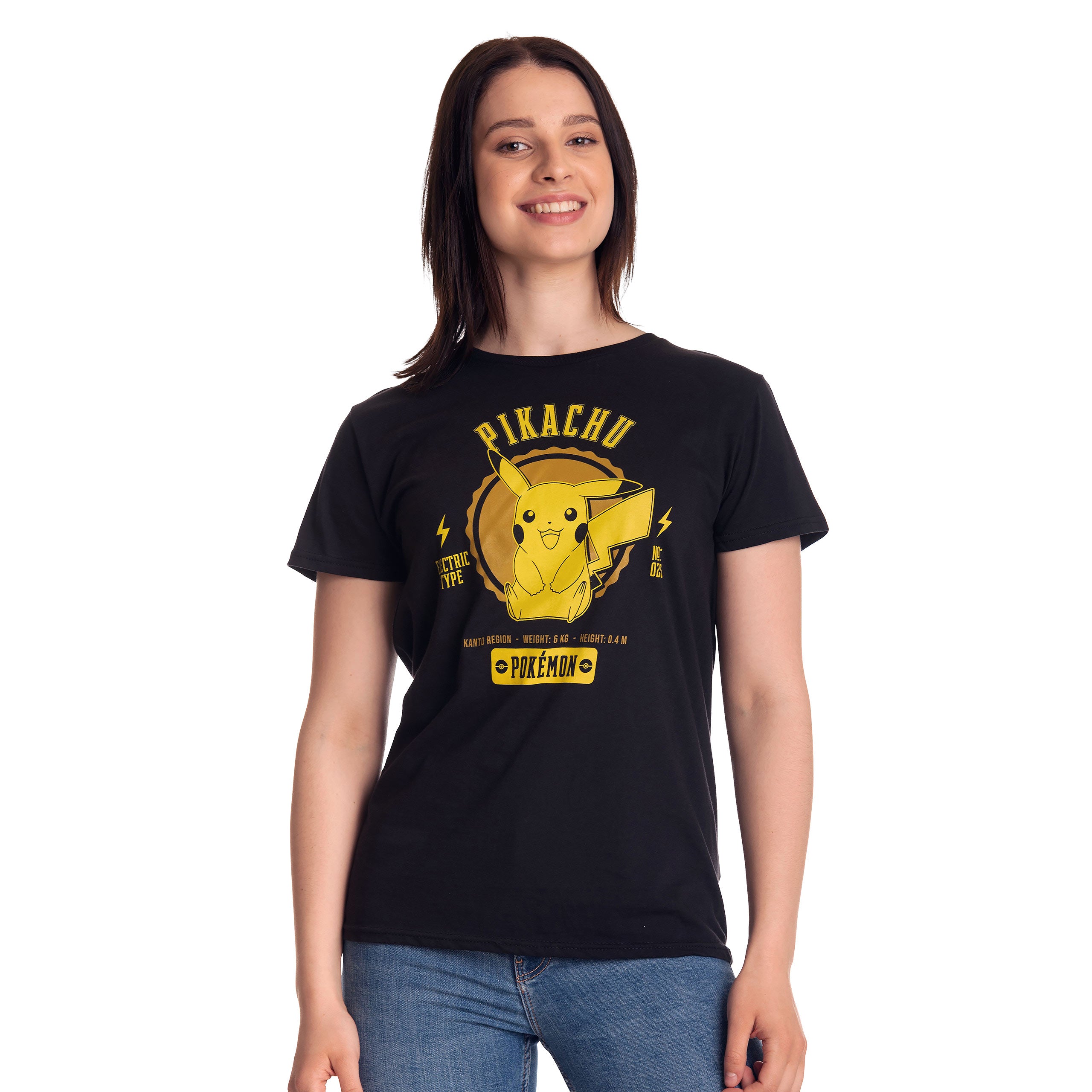 Product image Pokemon - Pikachu College T-Shirt Black