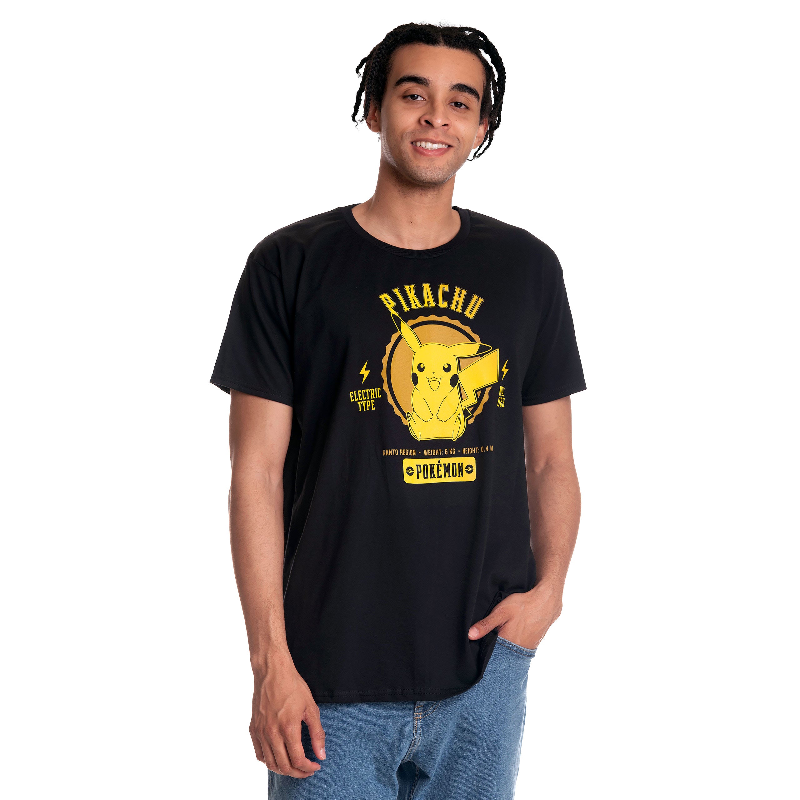 Product image Pokemon - Pikachu College T-Shirt Black