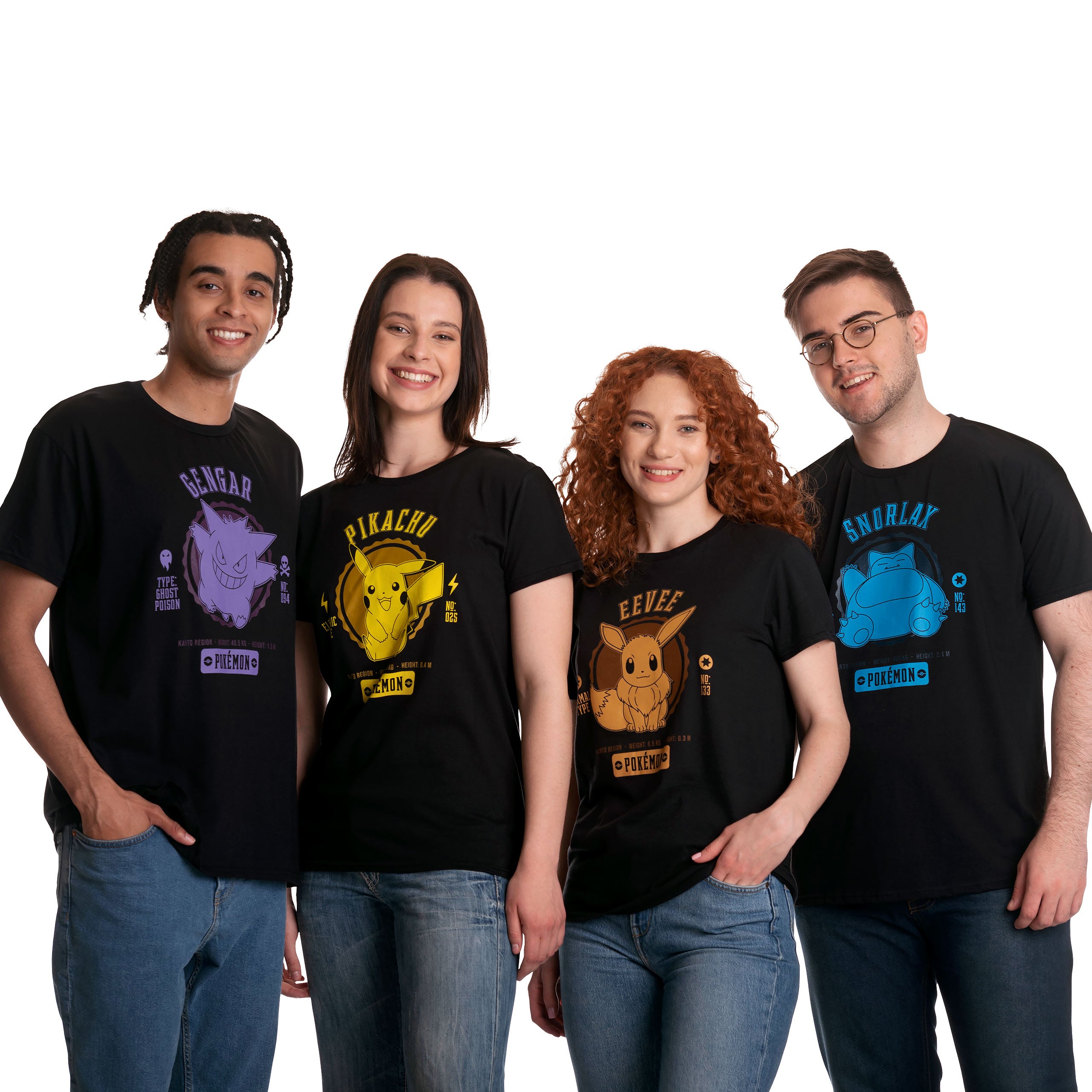 Product image Pokemon - Eevee College T-Shirt Black