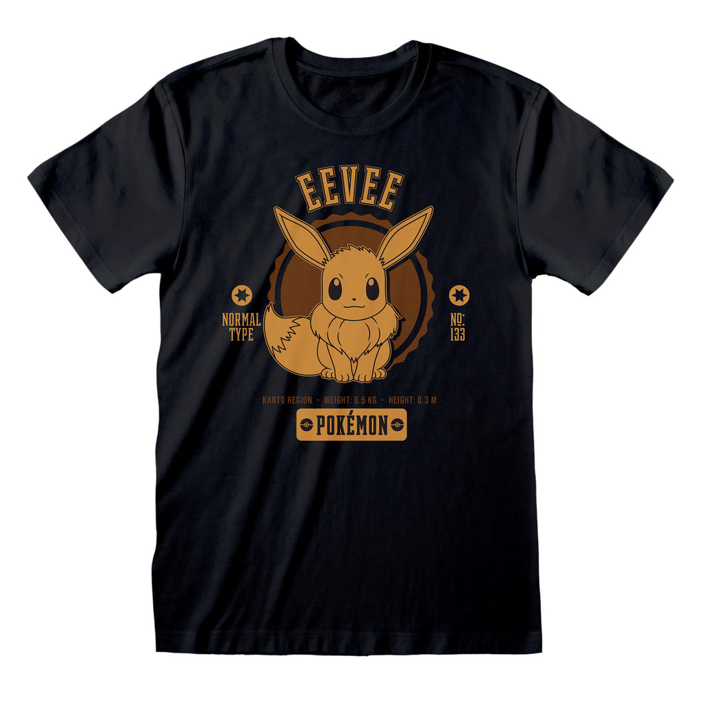 Product image Pokemon - Eevee College T-Shirt Black