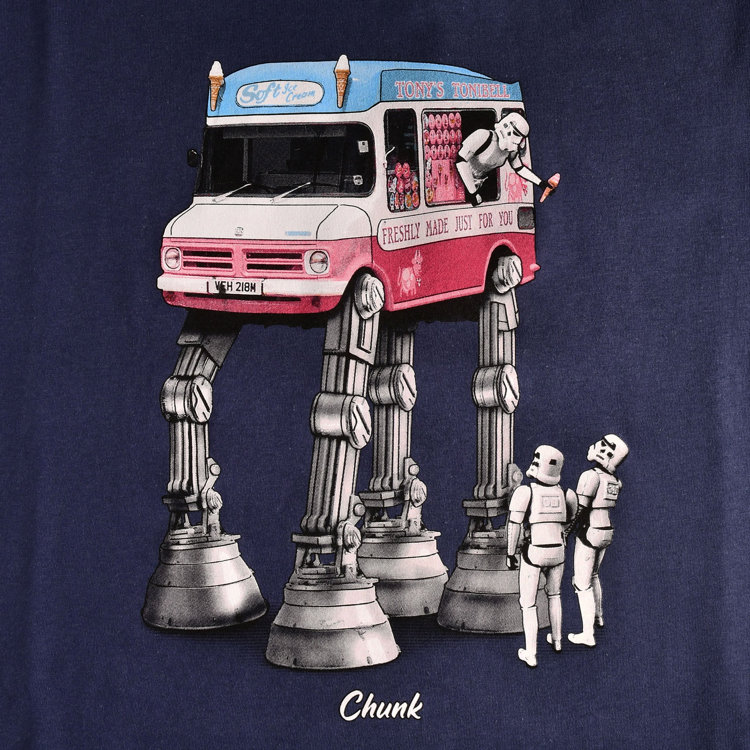 Product image Walking Ice Cream T-Shirt for Star Wars Fans blue