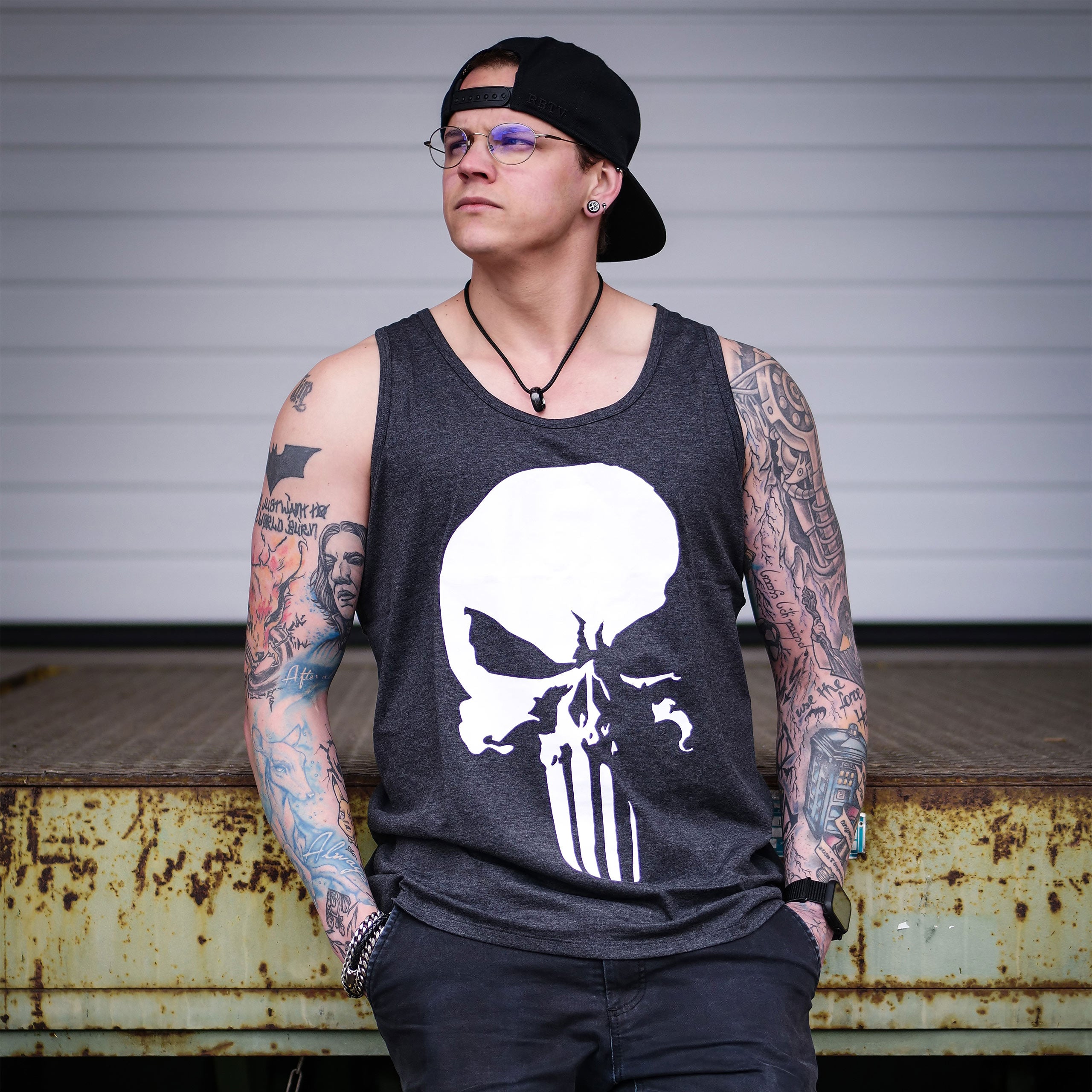 Product image Punisher - Skull Tanktop grey