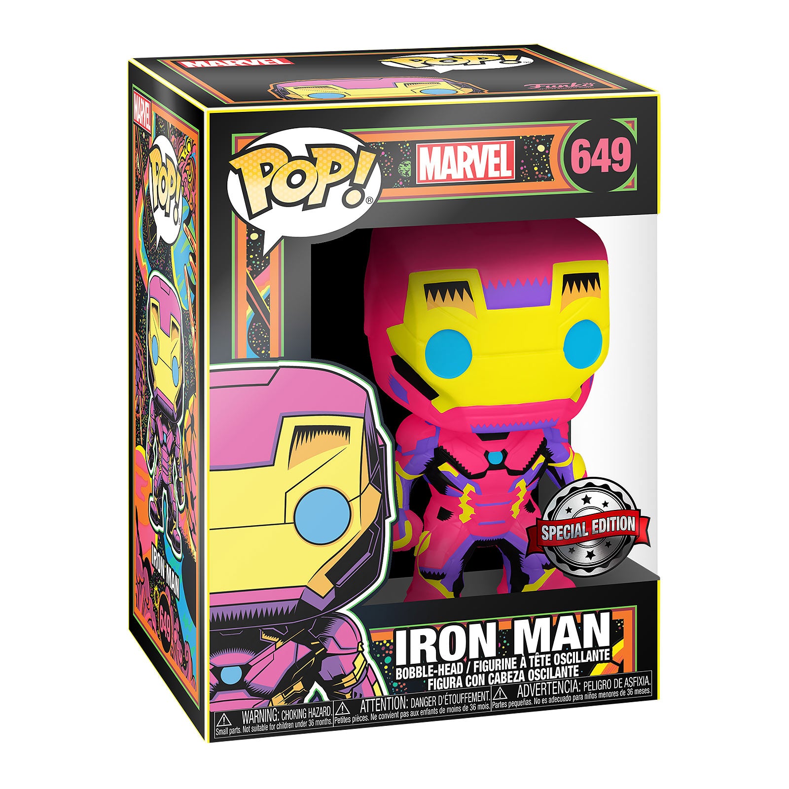 Product image Iron Man - Funko Pop Black Light Glow Bobblehead Figure