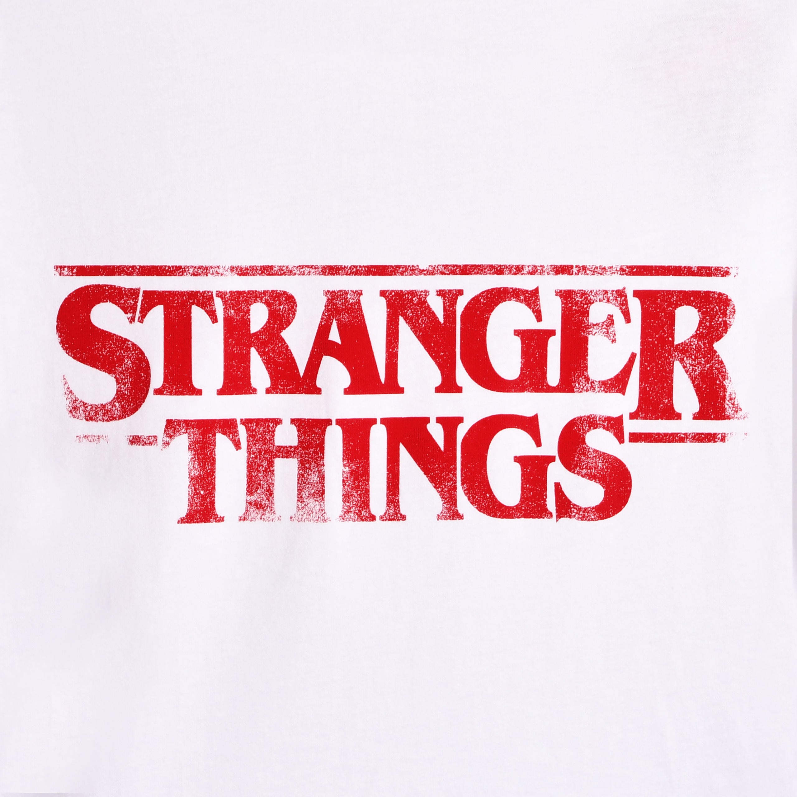 Product image Stranger Things - Distressed Logo Crop Top white