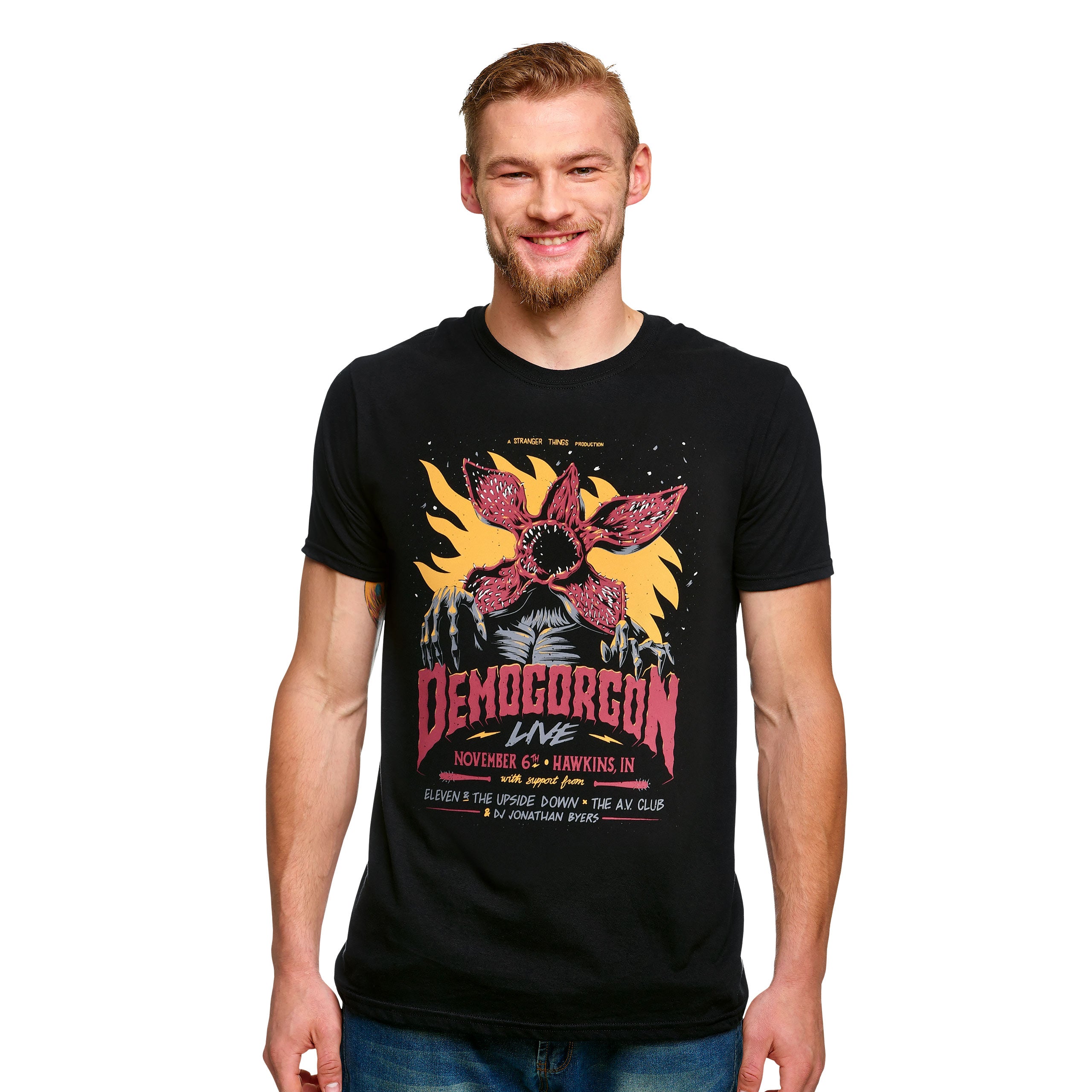 Product image Stranger Things - Demogorgon Live Poster T-Shirt Black