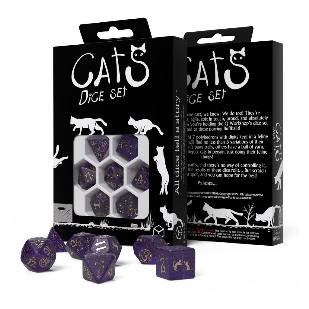 Product image Cats - Purrito RPG Dice Set 7 pcs