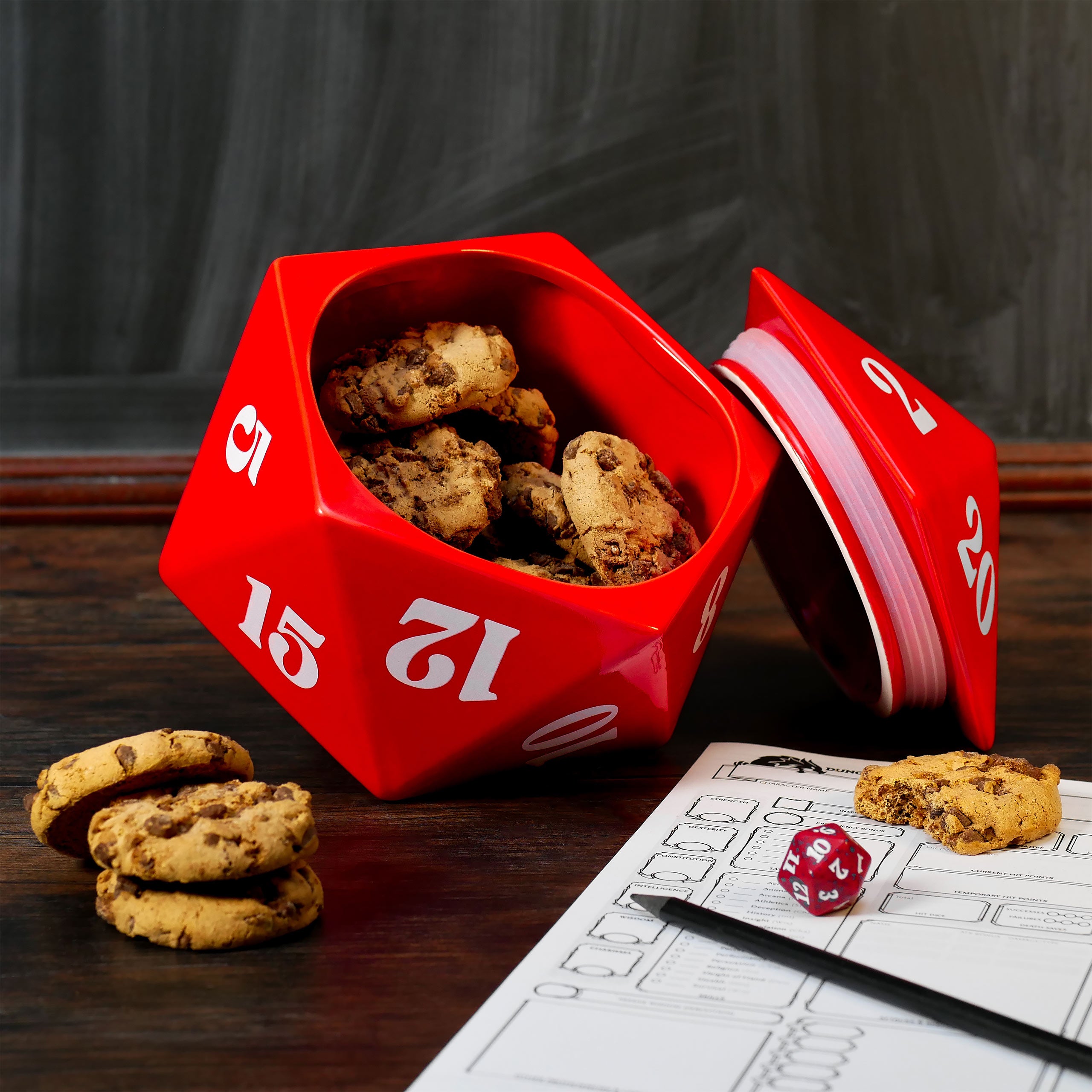 Product image D20 Dice Cookie Jar for Pen & Paper Fans
