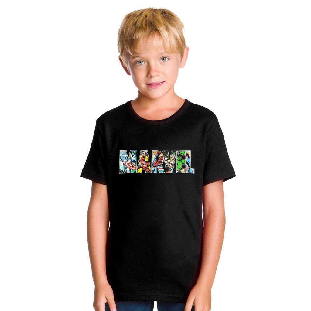 Product image Marvel - Comic Logo T-Shirt Kids Black