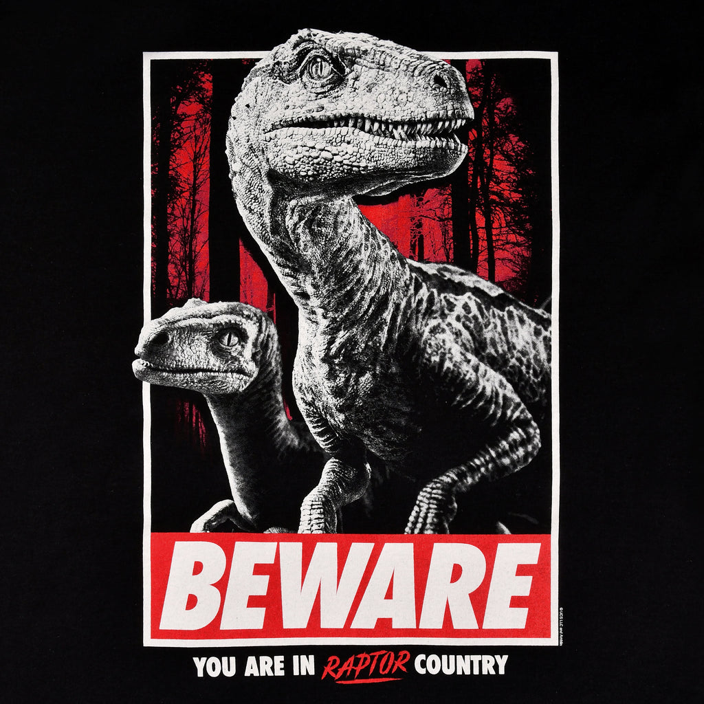 Product image Jurassic Park - Beware Raptor Country T-Shirt black