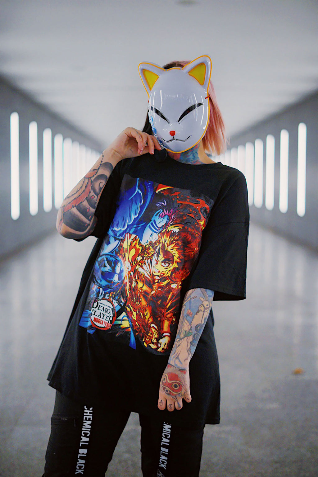 Product image Demon Slayer - Rengoku vs. Akaza T-Shirt black