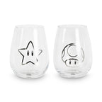 Product image Super Mario - Star & Super Mushroom Glasses 2 Set