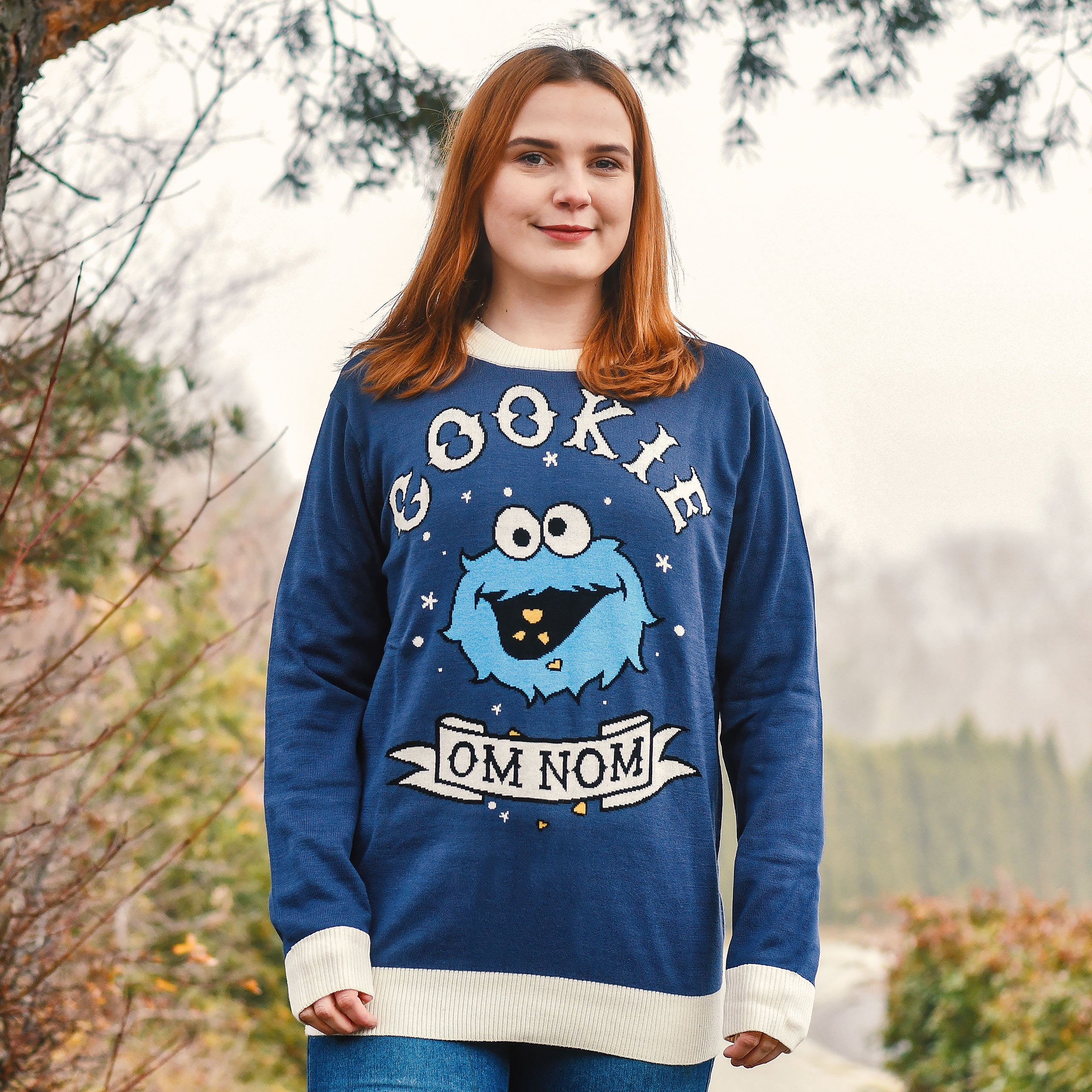 Product image Cookie Monster Cookie Om Nom Knit Sweater - Sesame Street