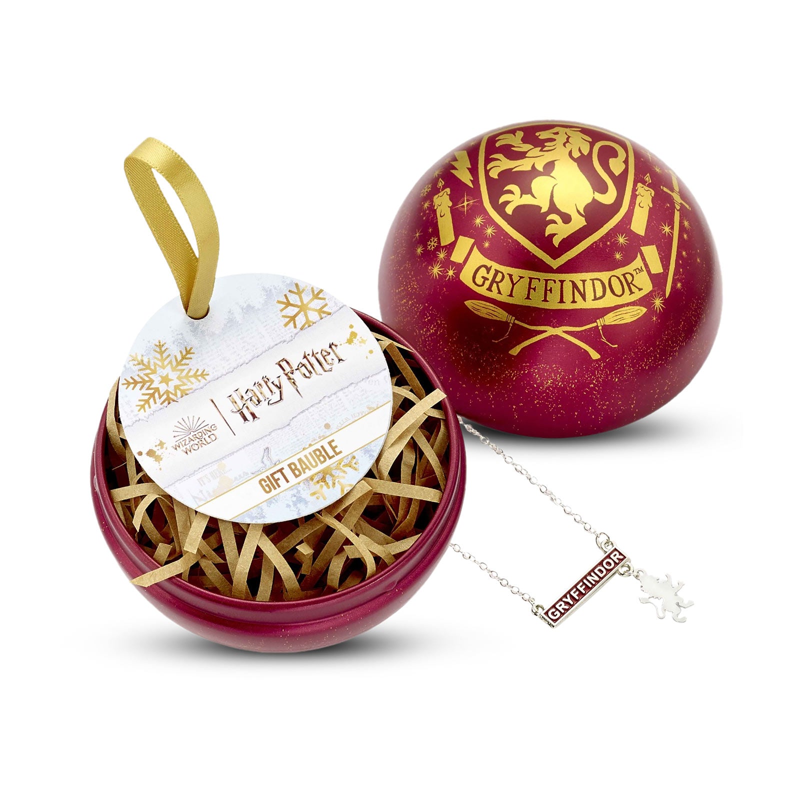 Product image Harry Potter - Christmas Bauble with Gryffindor Crest Necklace