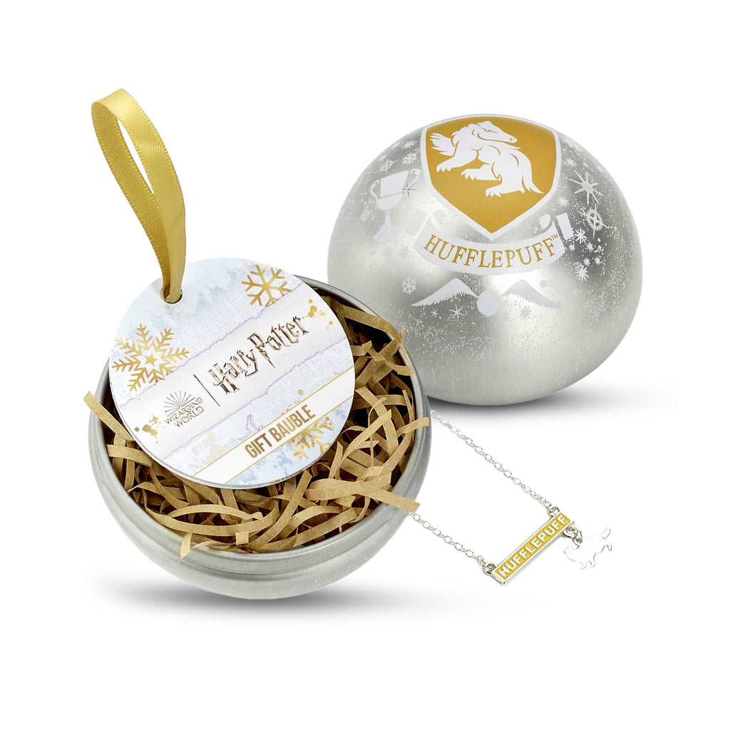 Product image Harry Potter - Christmas ball with Hufflepuff crest necklace